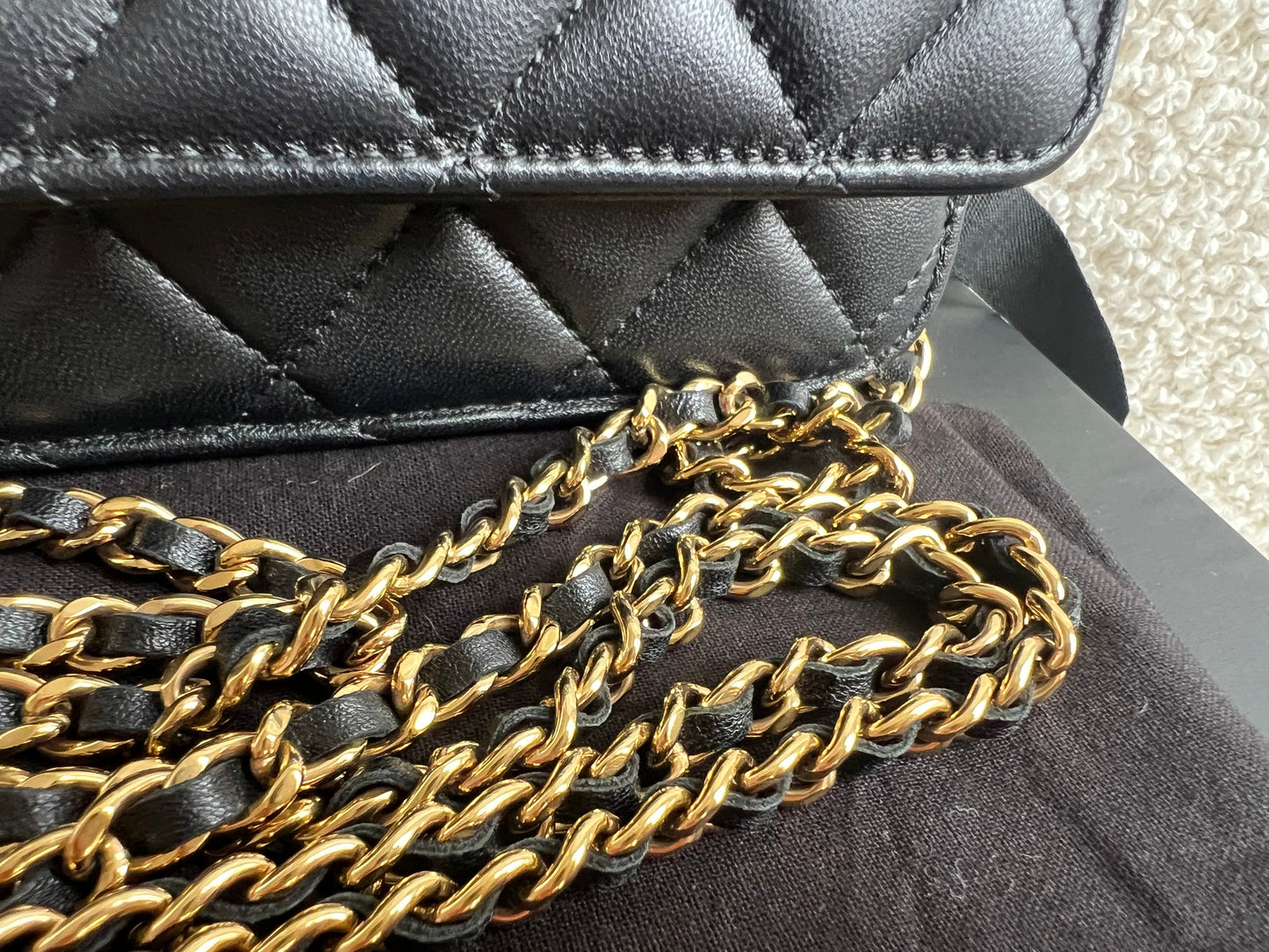 Chanel Wallet on Chain in Black Lambskin Gold Hardware (RRP £2,930)