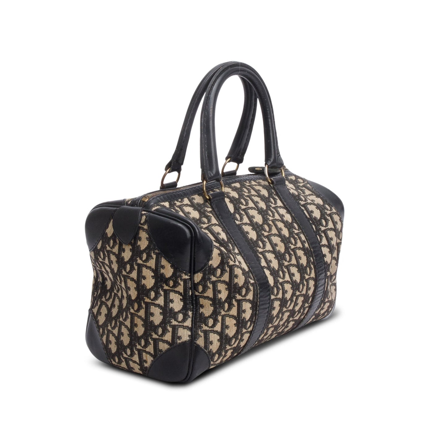 Christian Dior Navy Diorissimo Small Boston Bag
