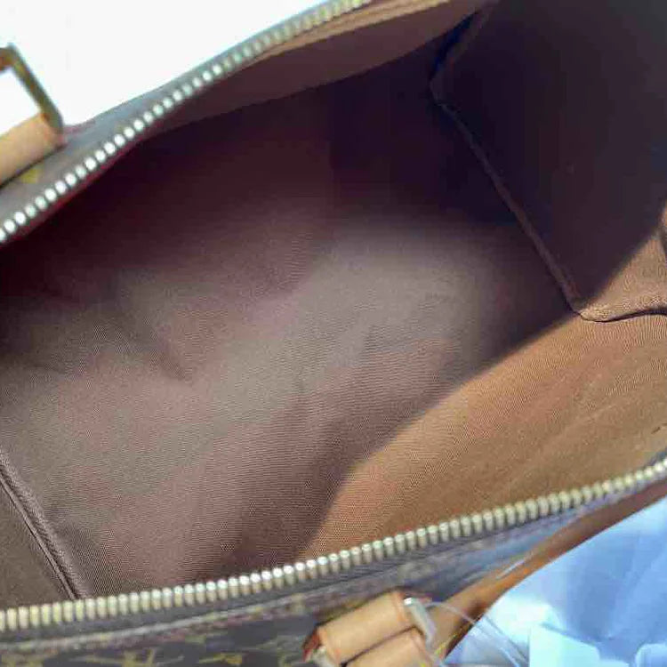 Louis Vuitton Monogram Speedy 35 Handbag, Brown, Coated Canvas