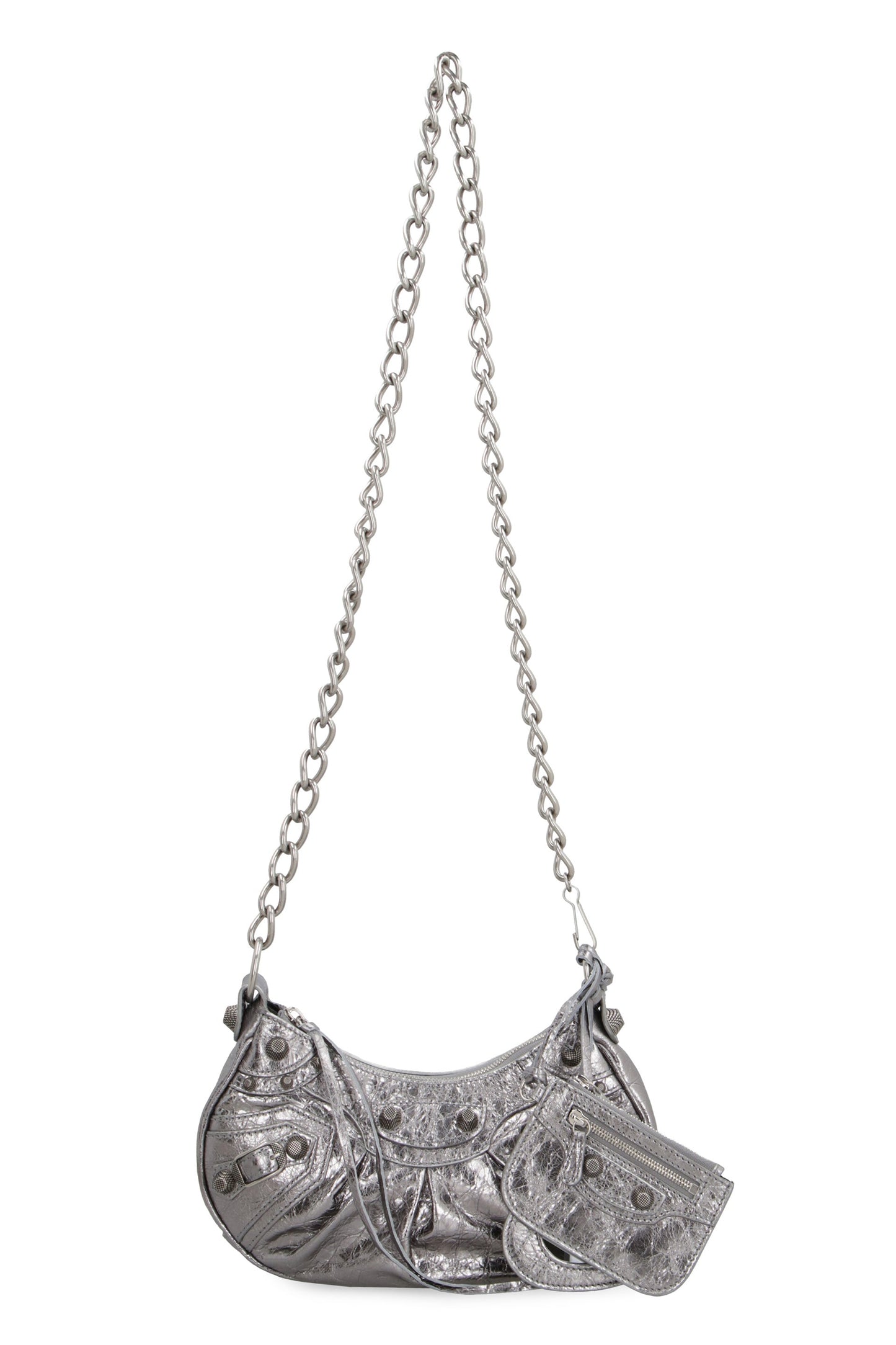 LE CAGOLE XS LEATHER CROSSBODY BAG