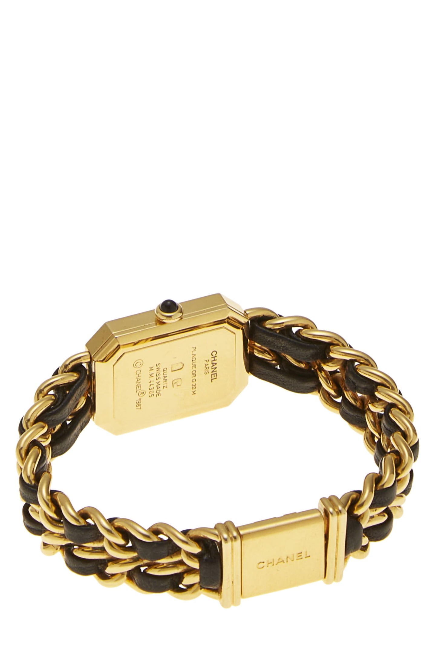 Chanel, Black & Gold Premiere Watch Medium, Black