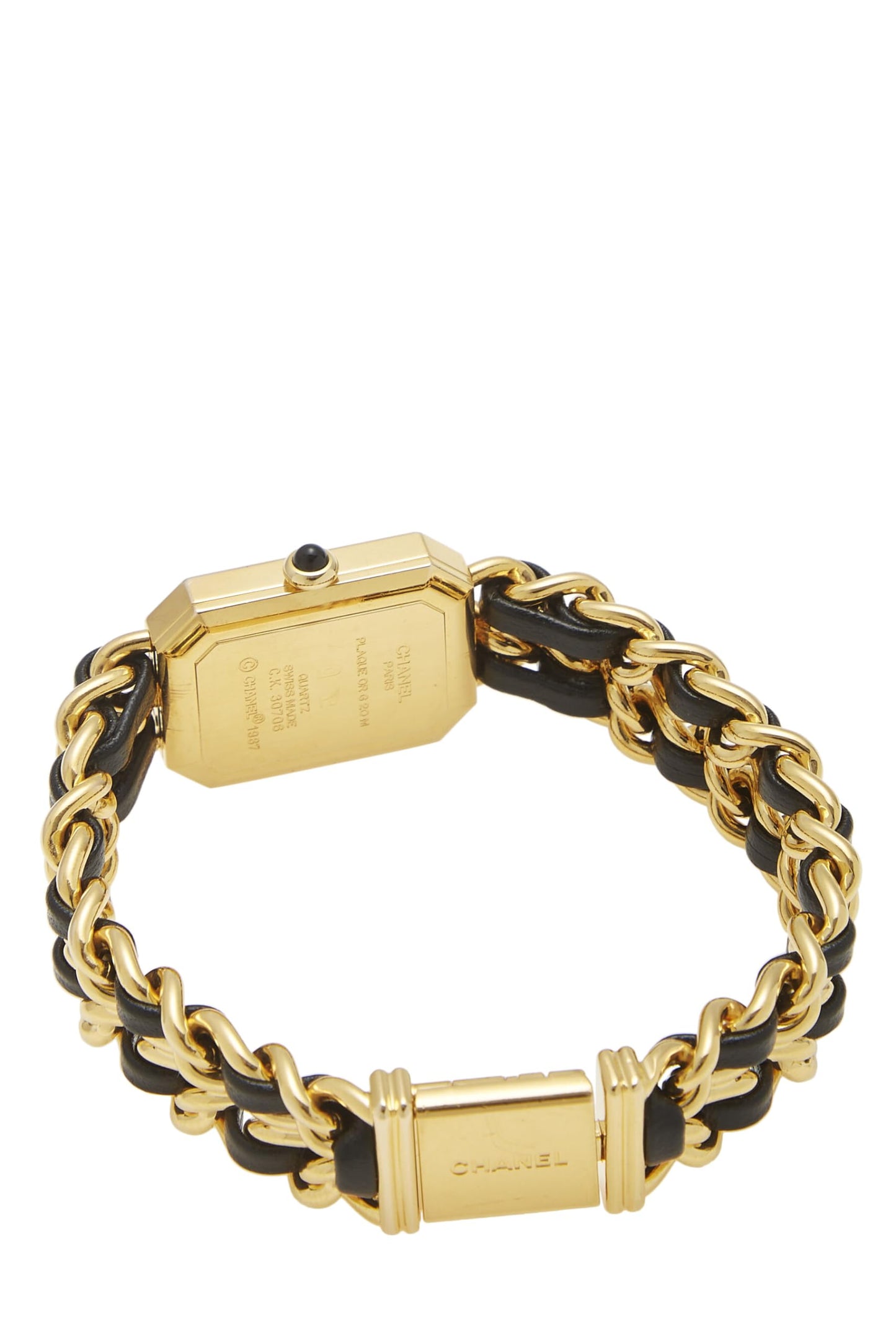 Chanel, Black & Gold Premiere Watch Large, Black