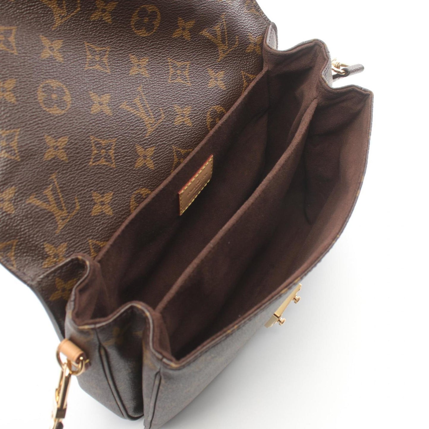 Louis Vuitton Coated Canvas Monogram Pvc Leather Handbag Pochette
