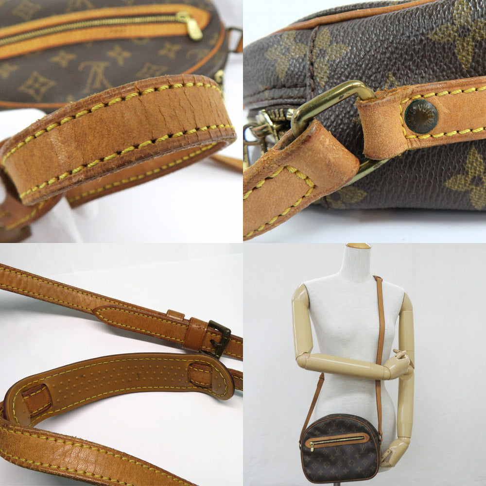 Louis Vuitton M51222 Monogram Shoulder Bag Crossbody Leather PVC Brown Unisex