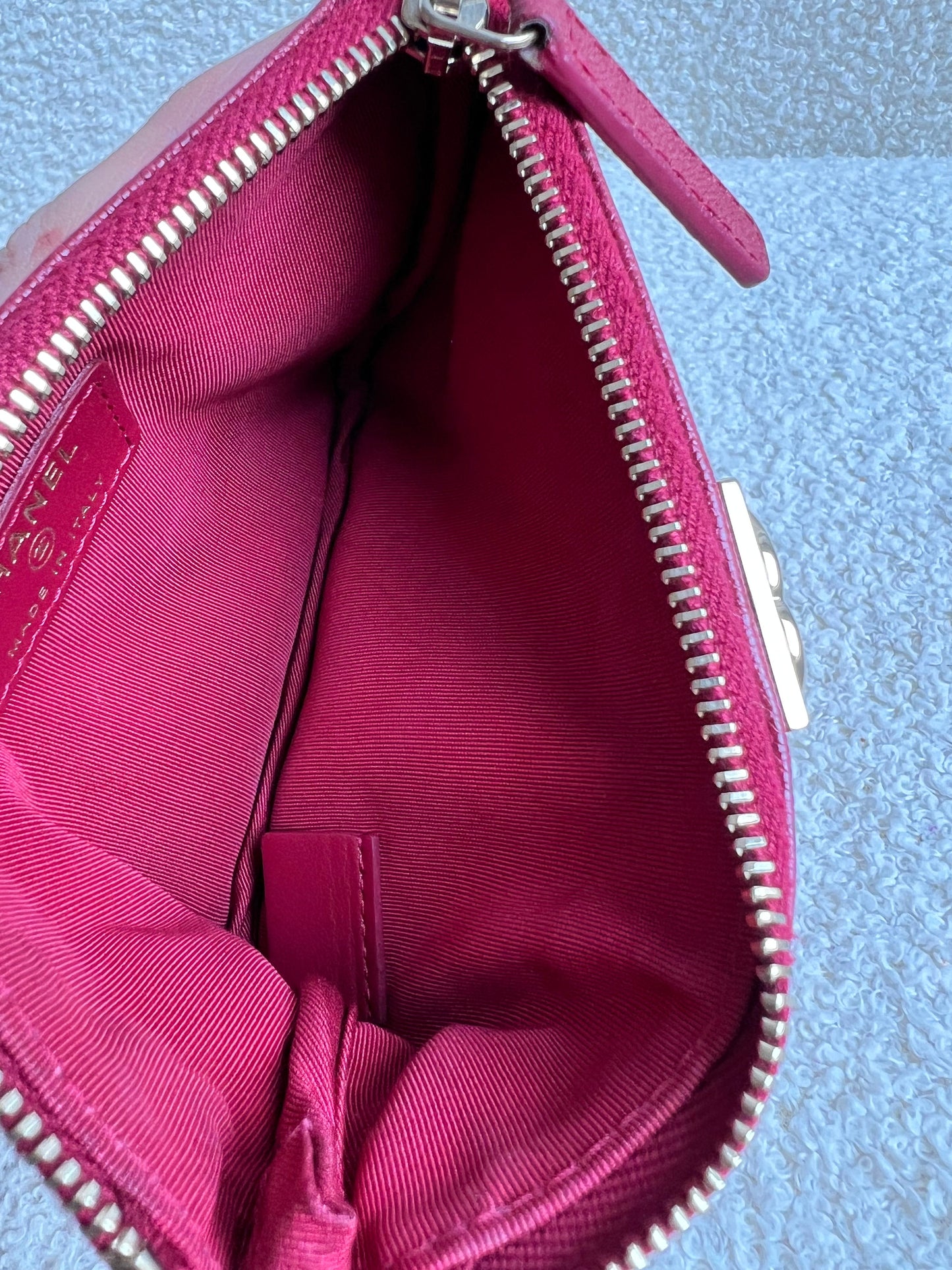 Chanel Boy Pink Zip pouch Mini Ocase (RRP £530)