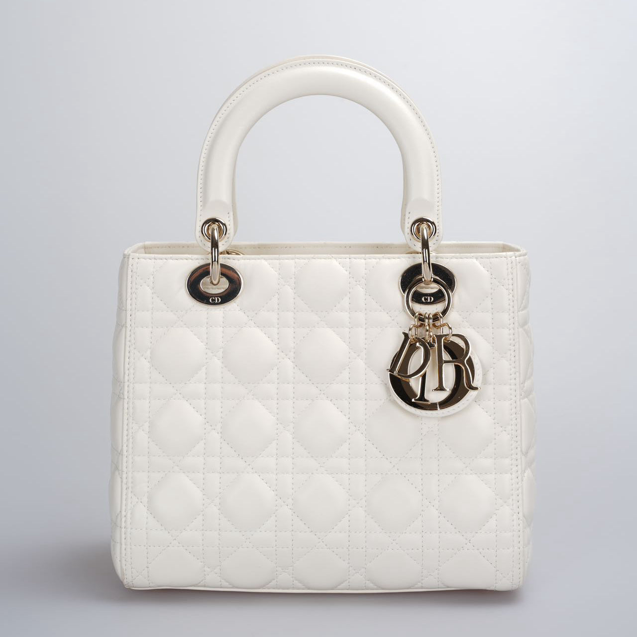 Dior Lady Dior Leather Handbag Style 115