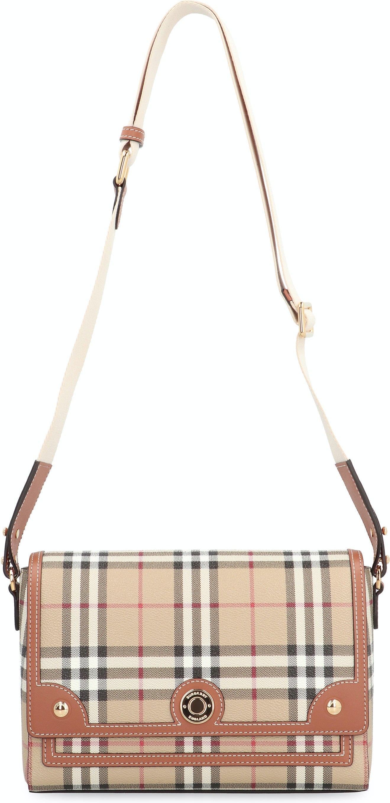 NOTE CHECK CROSSBODY BAG