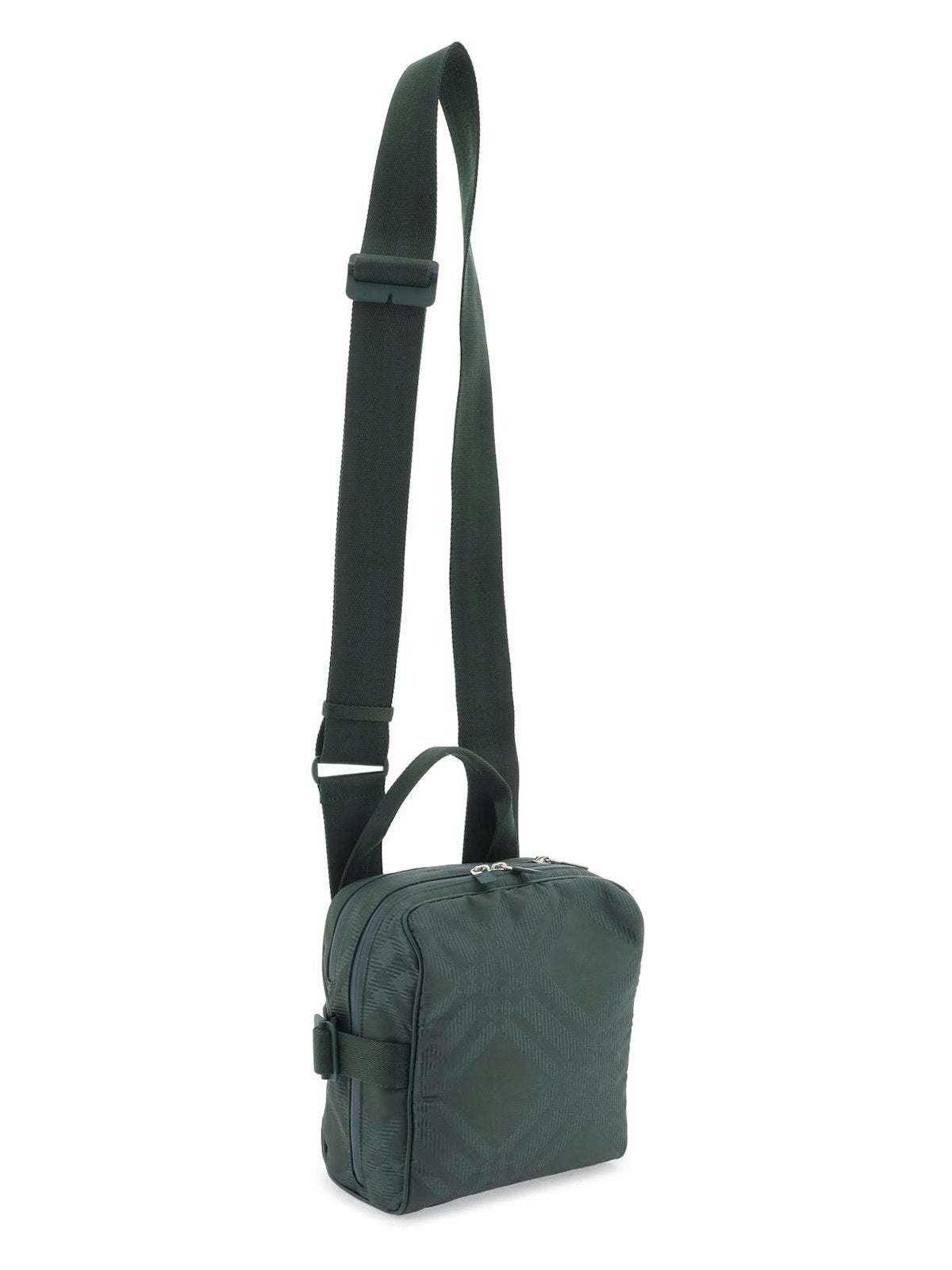 Check Jacquard Crossbody Bag