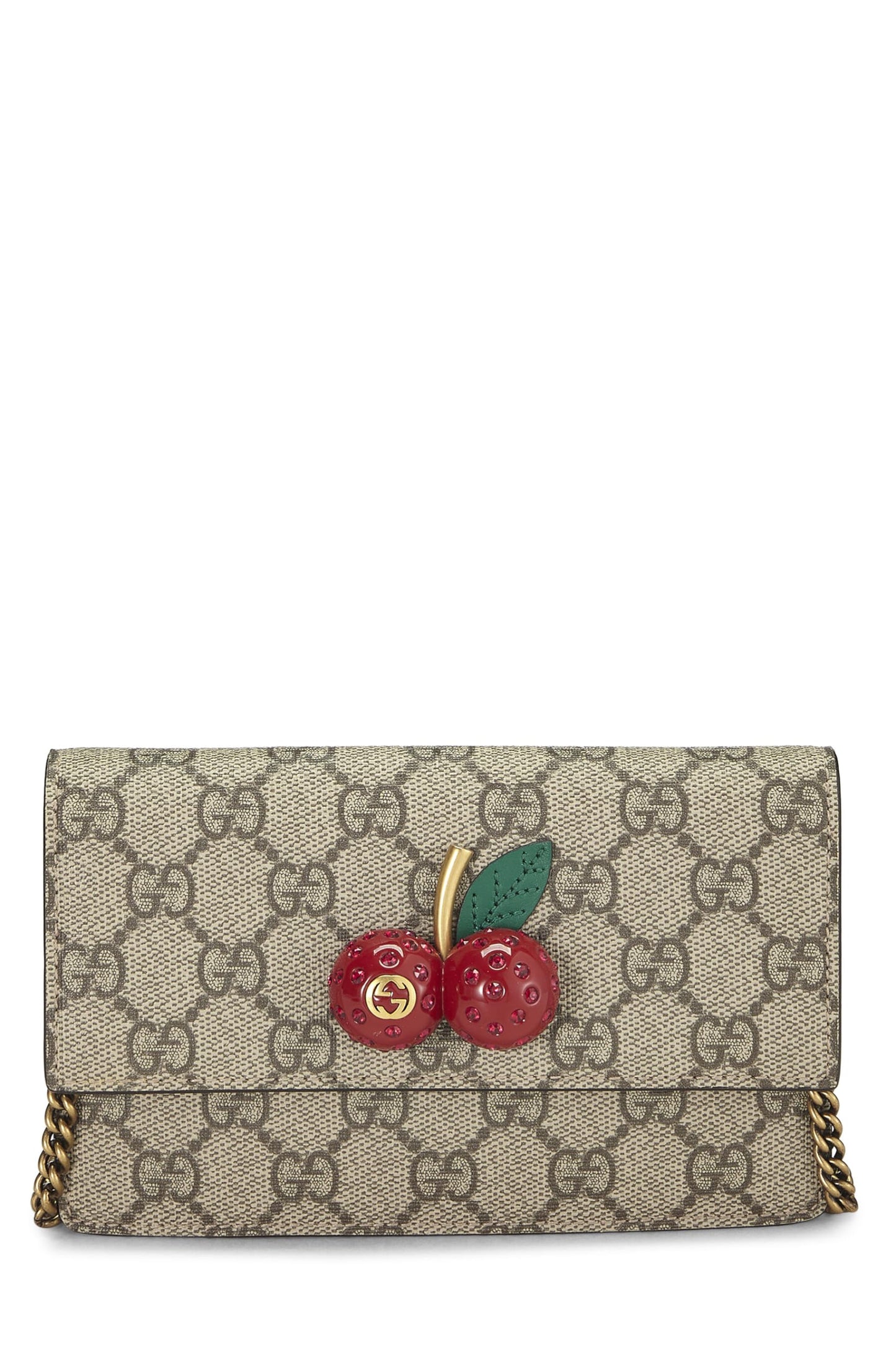 Gucci, Original GG Supreme Coated Canvas Cherry Crossbody Mini, Red