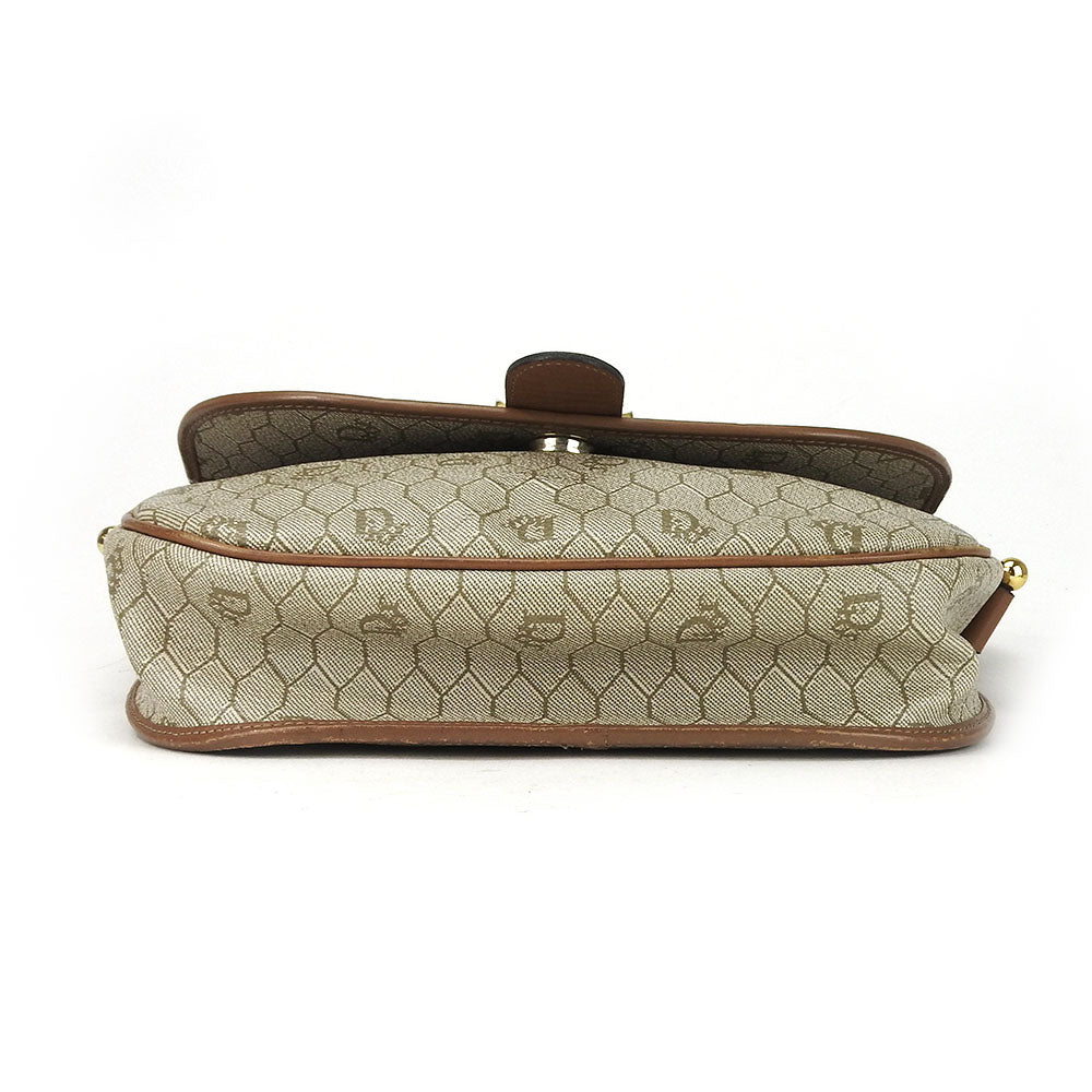 Christian Dior Shoulder Bag PVC, Leather beige Women
