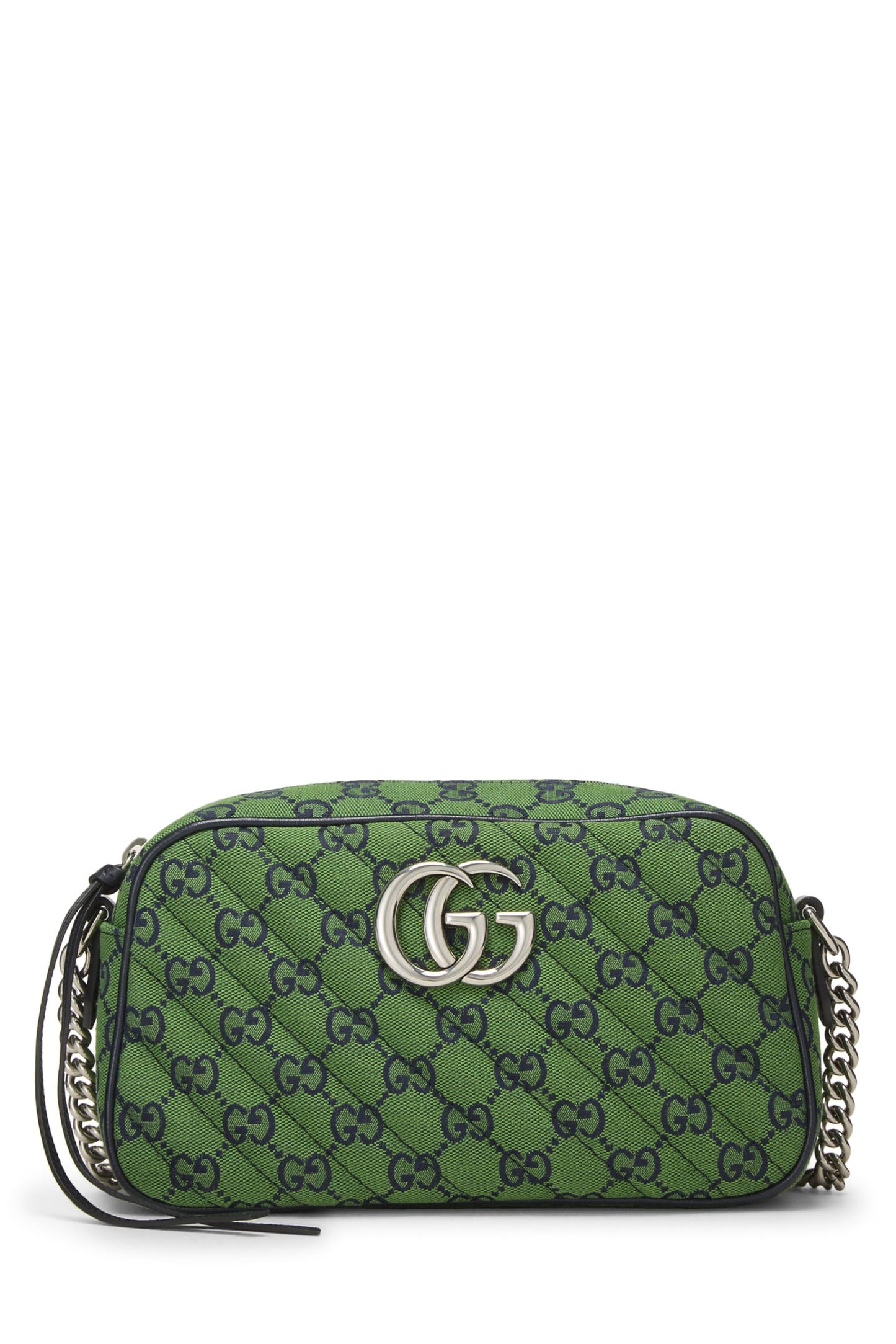 Gucci, Green Original GG Canvas Matelassé Marmont Crossbody Small, Green