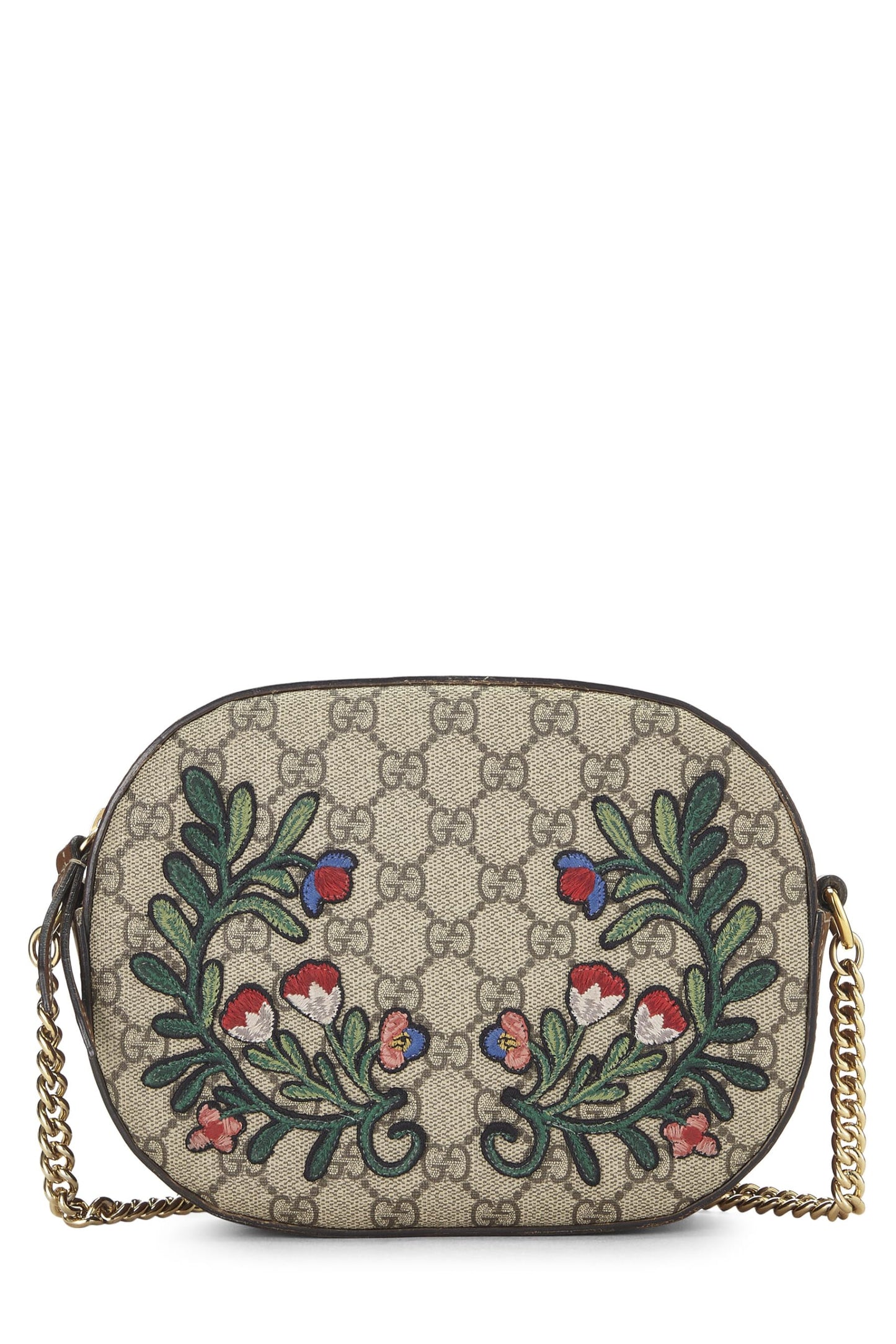 Gucci, Original GG Supreme Canvas Floral Crossbody Bag Mini, Brown