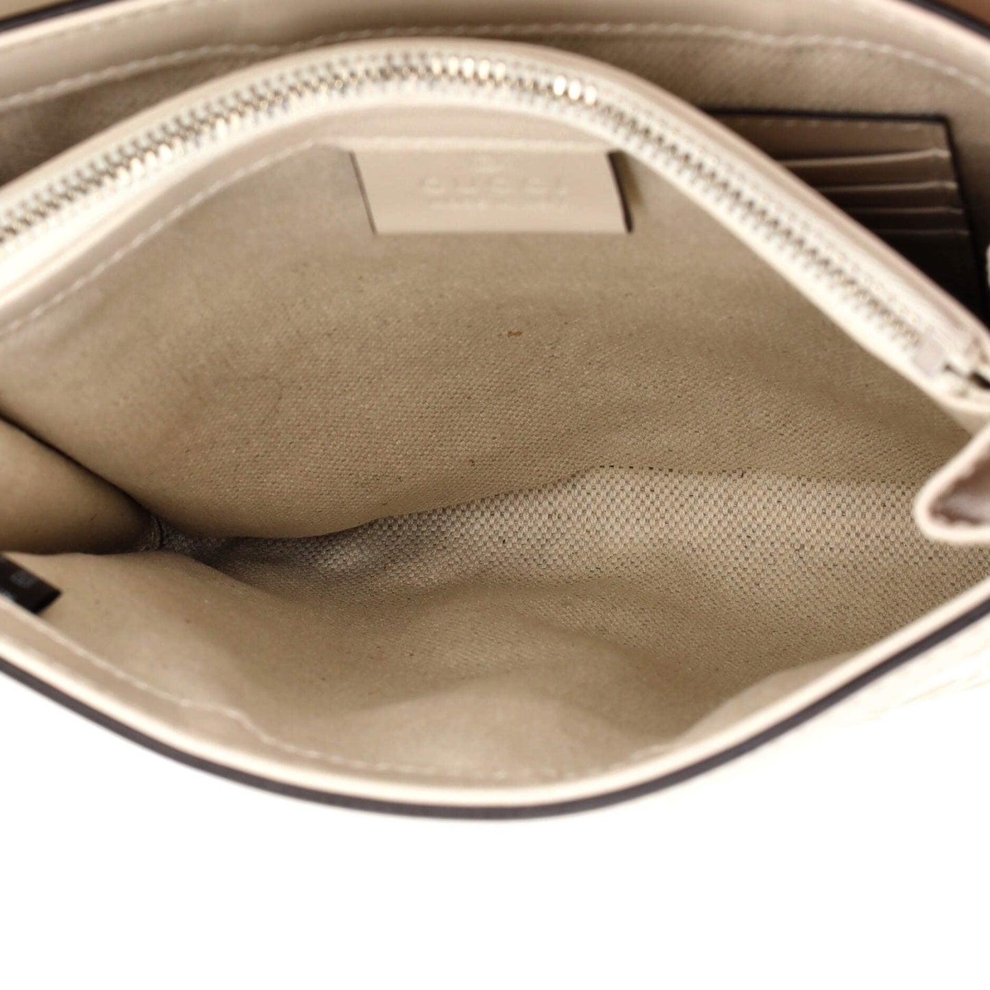 Flap Crossbody Bag GG Embossed Perforated Leather Small