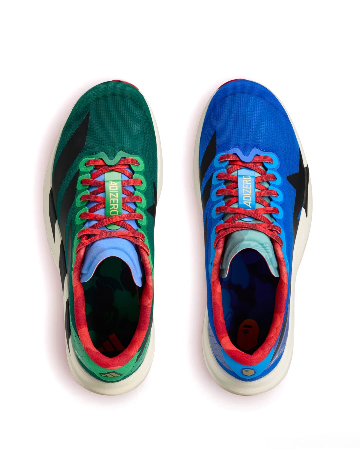 Adidas x Bape Mens Adizero Evo - Power Blue/Collegiate Green