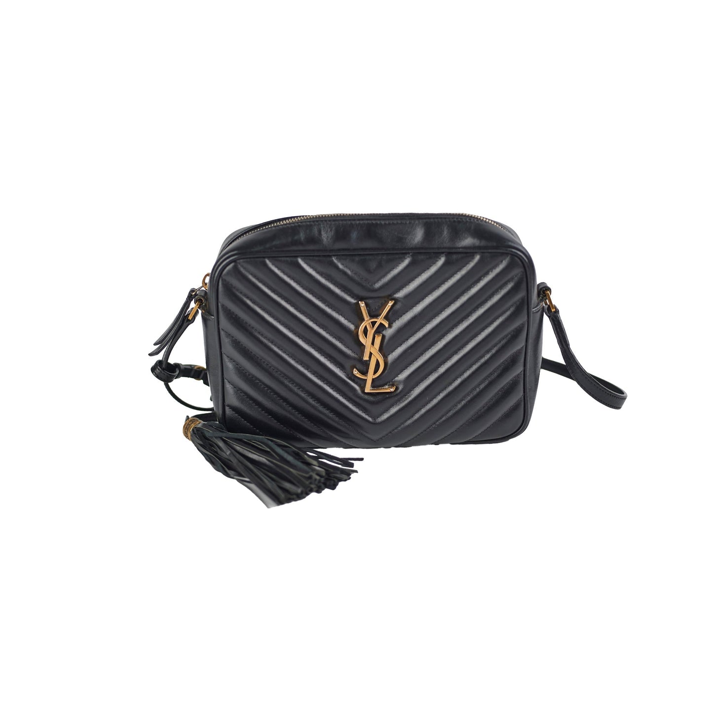Saint Laurent Lou Black Crossbody Black