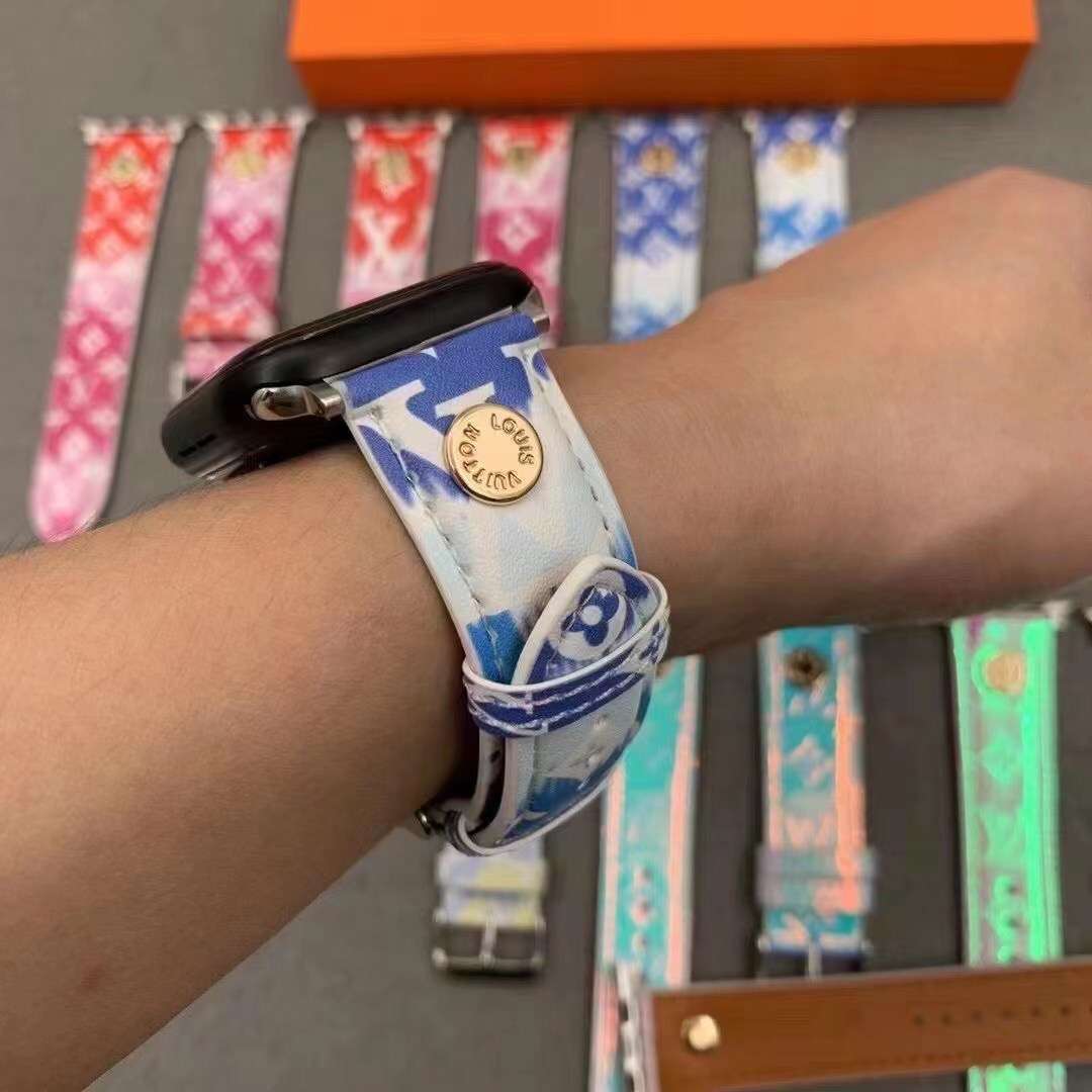 Apple Watch Louis Vuitton Band WaterColor Design