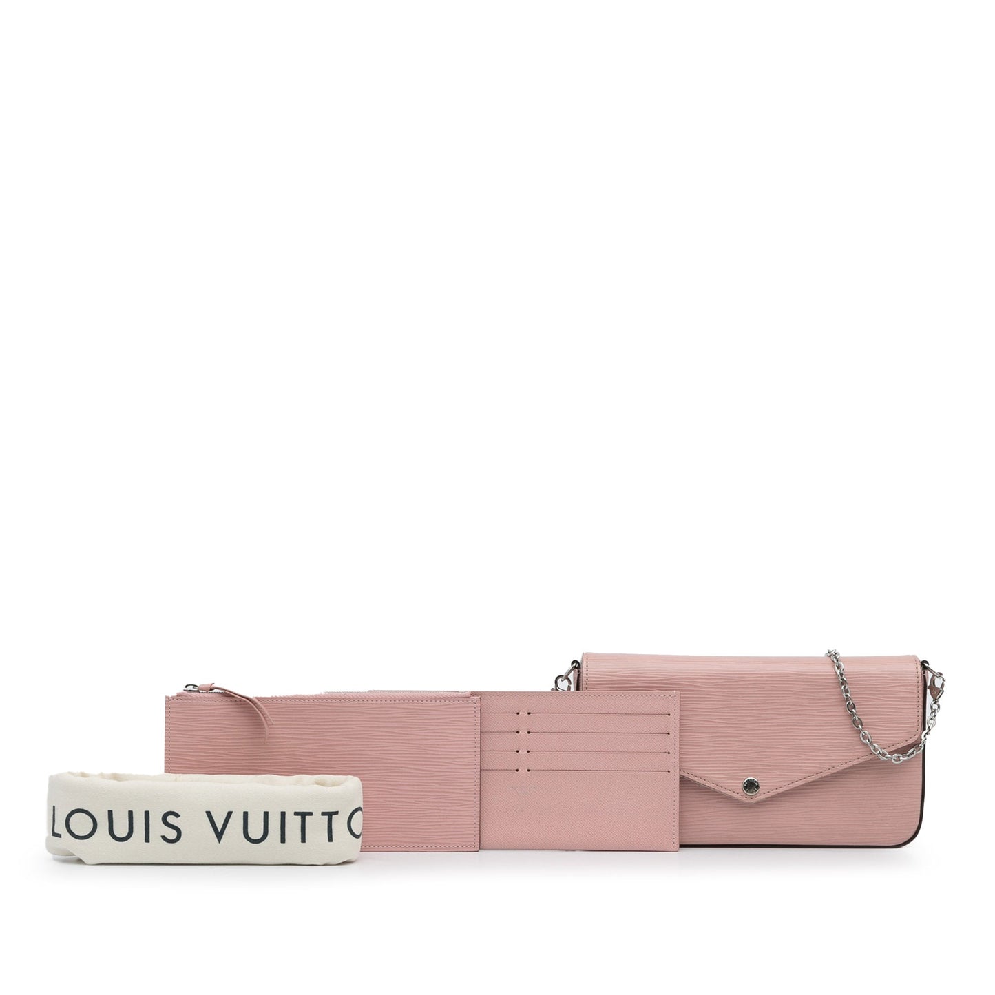 Pink Louis Vuitton Epi Pochette Felicie Crossbody Bag