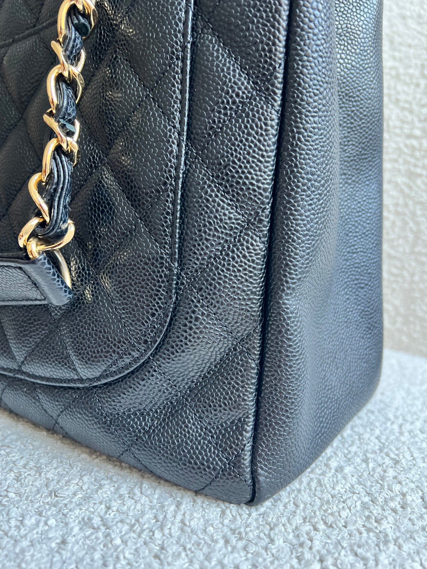 Chanel Black Caviar Grand Shopper Tote Gold Hardware (GST)