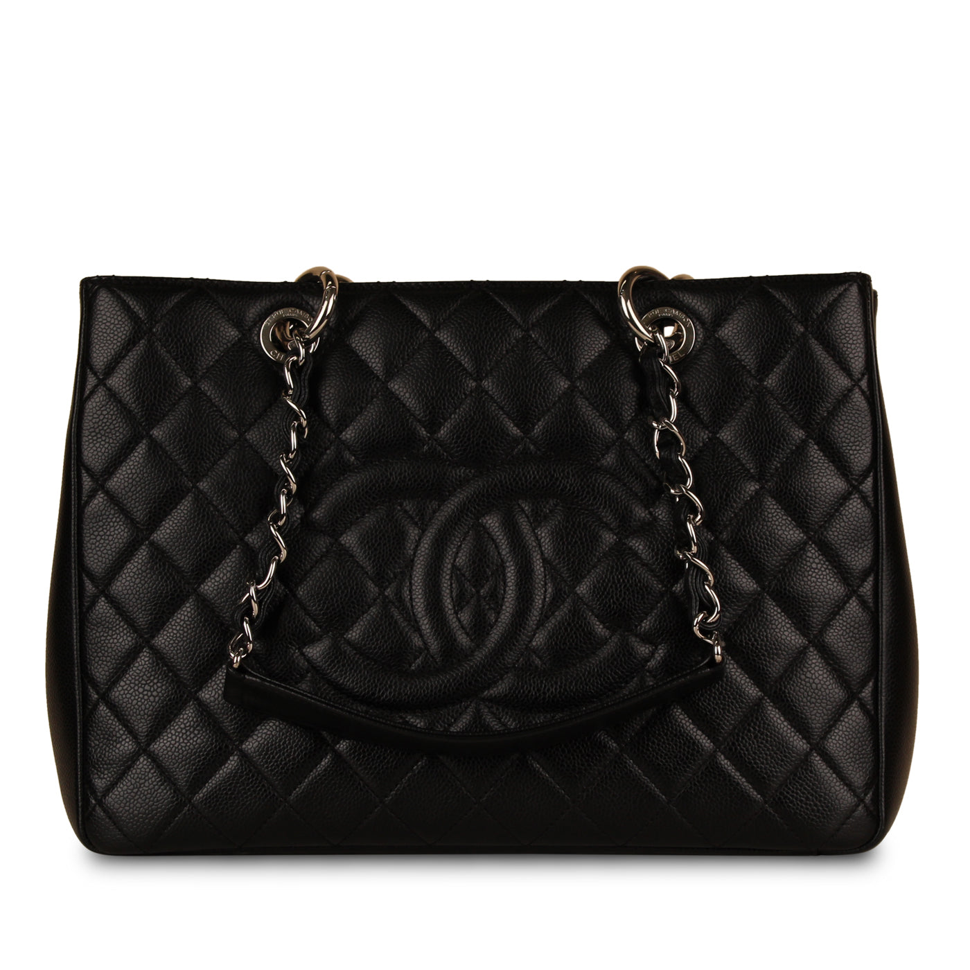 Chanel Timeless Caviar Black Tote Bag Style 21
