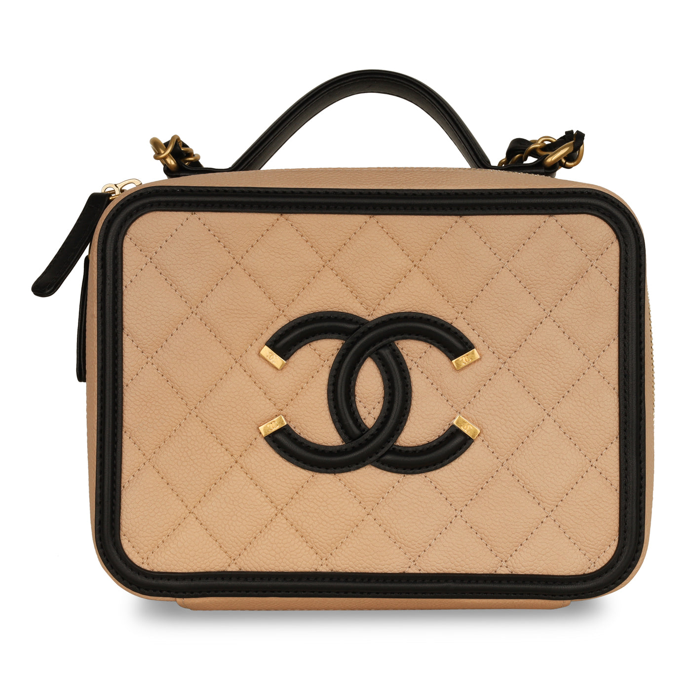 Chanel Vanity Lambskin Black Clutch Style 4