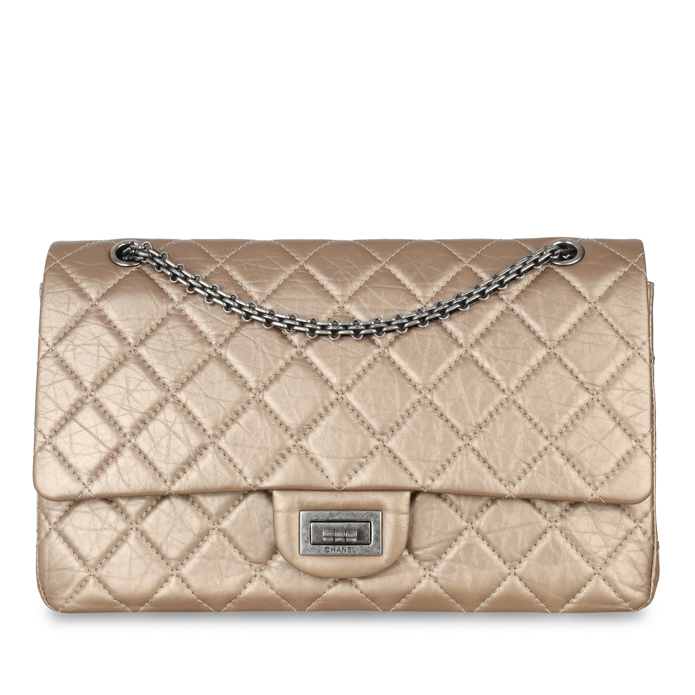 Chanel Classic Flap Calfskin Brown Shoulder Bag