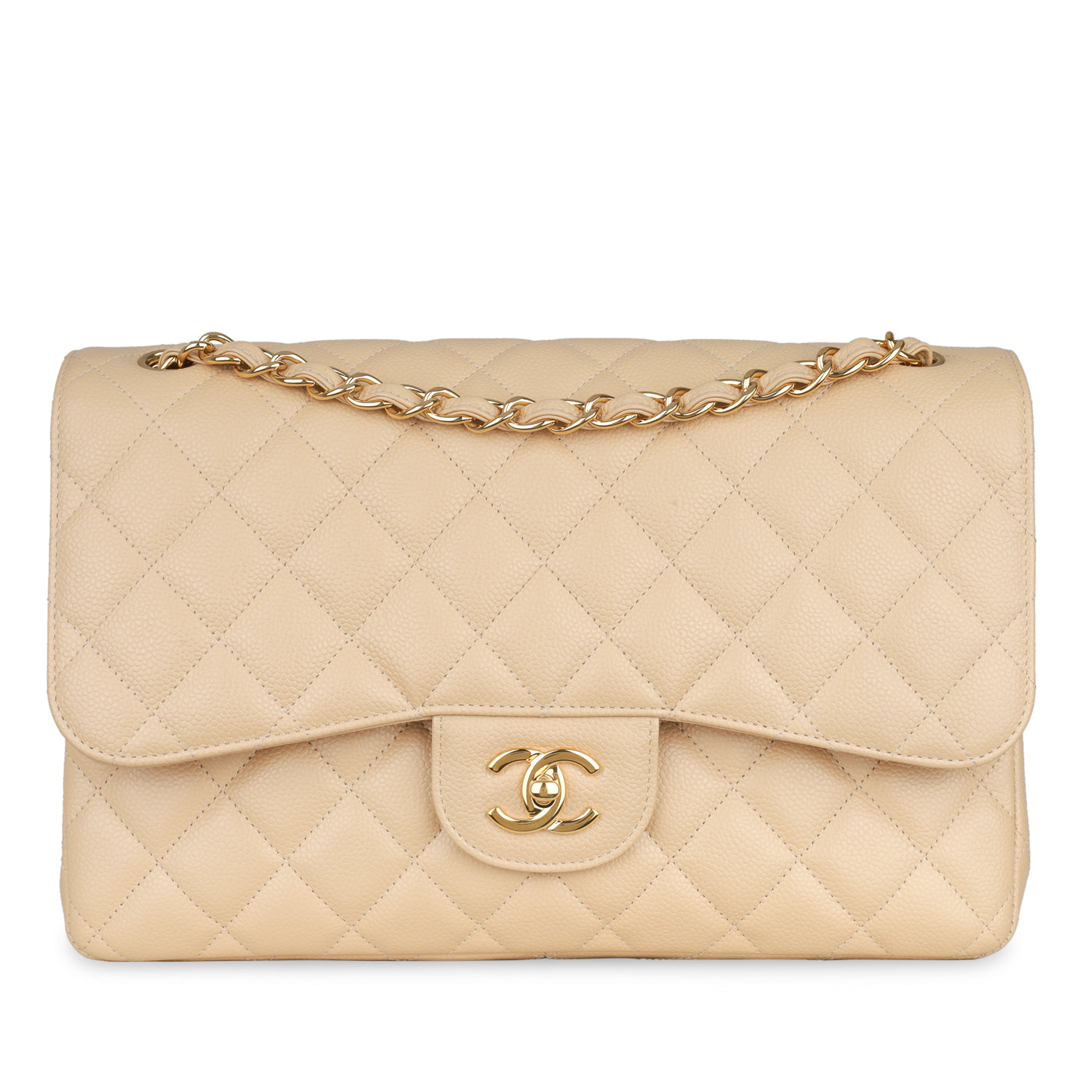 Chanel Classic Flap Caviar Gold Shoulder Bag Style 7