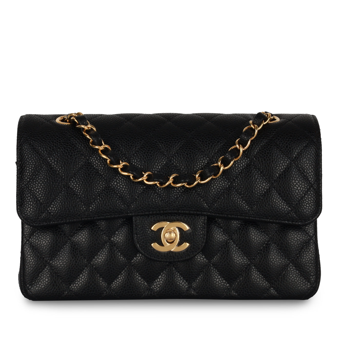 Chanel Classic Flap Caviar Black Shoulder Bag Style 120