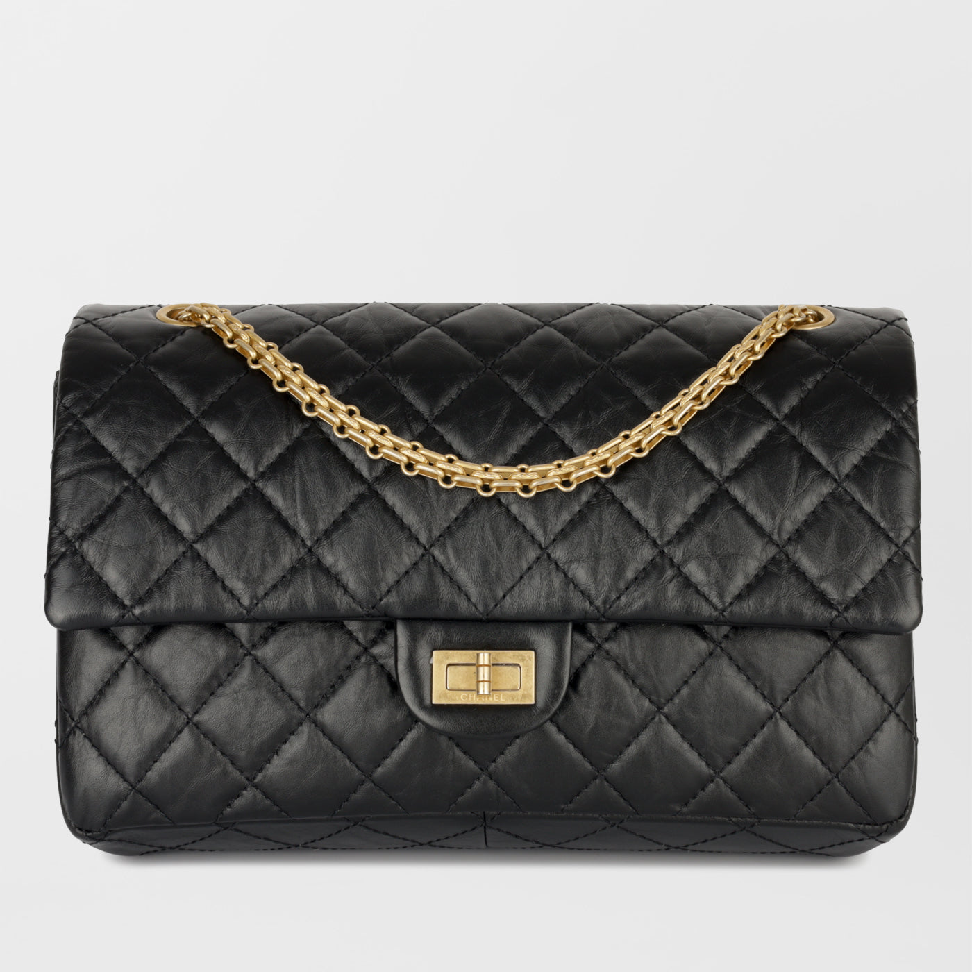 Chanel Classic Flap Lambskin Black Shoulder Bag Style 6