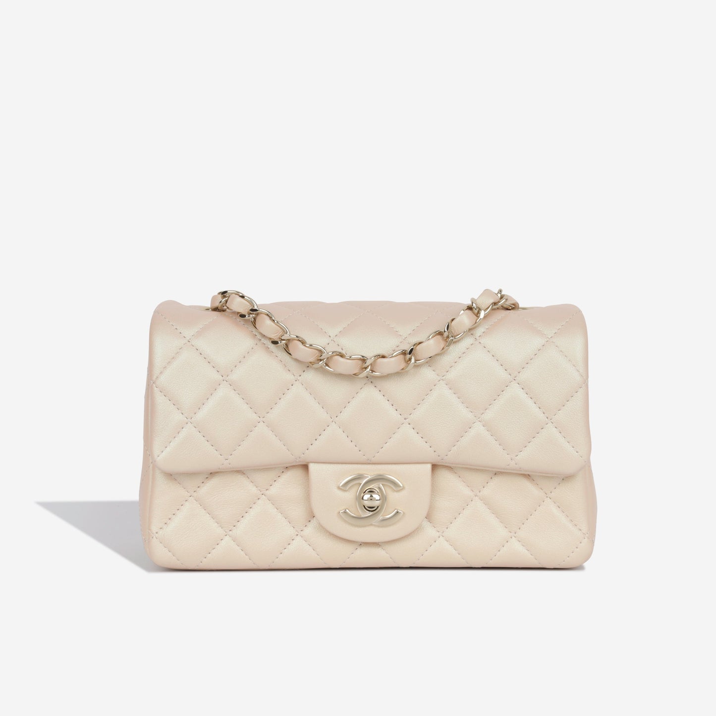Chanel Classic Flap Lambskin Gold Shoulder Bag Style 64