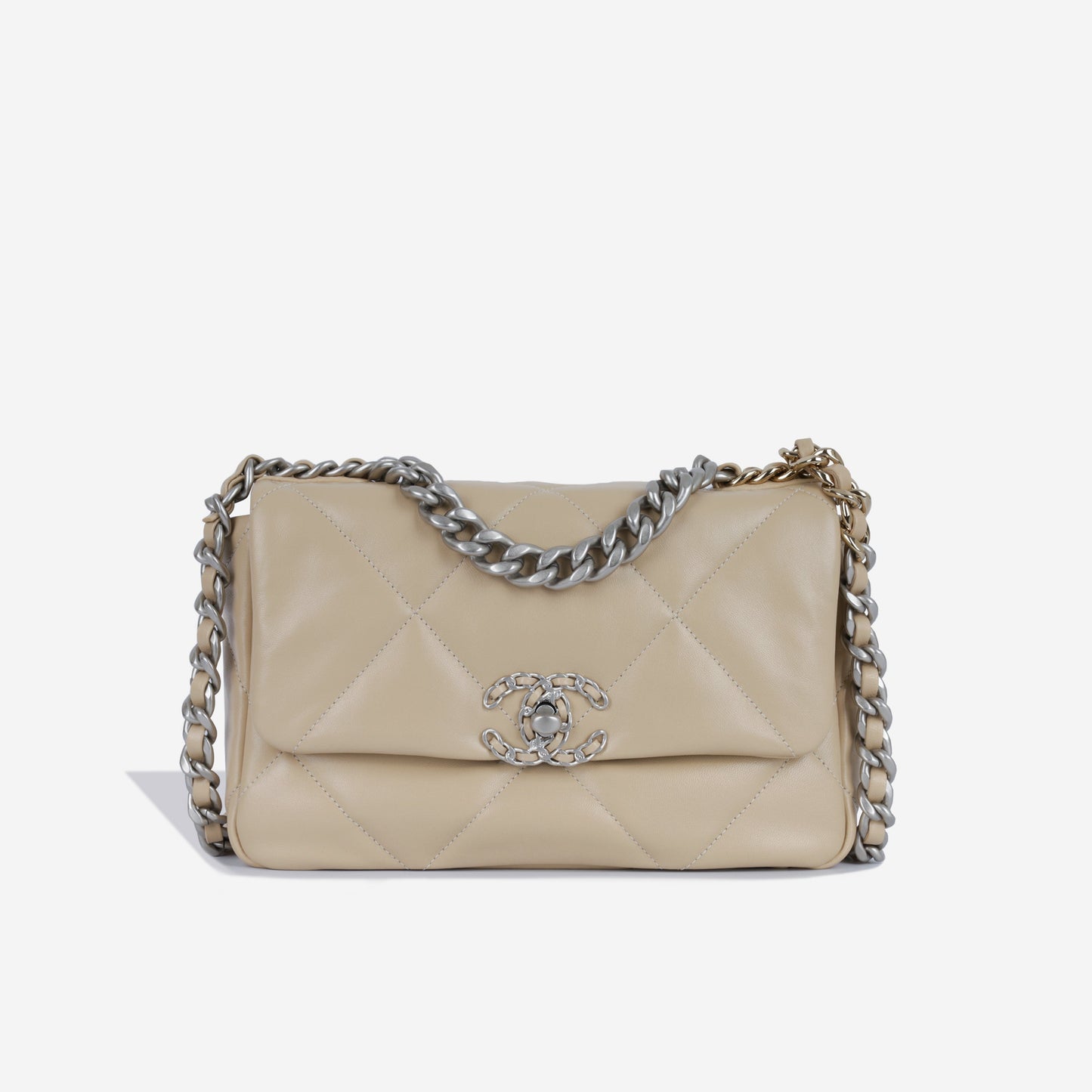 Chanel Chanel 19 Leather Gold Shoulder Bag