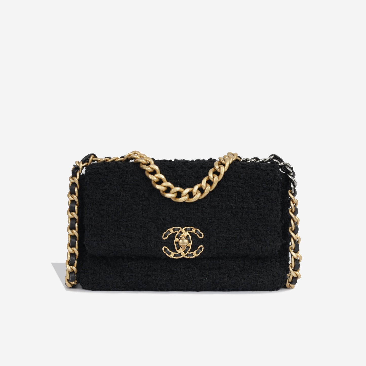 Chanel Chanel 19 Tweed Black Shoulder Bag Style 2
