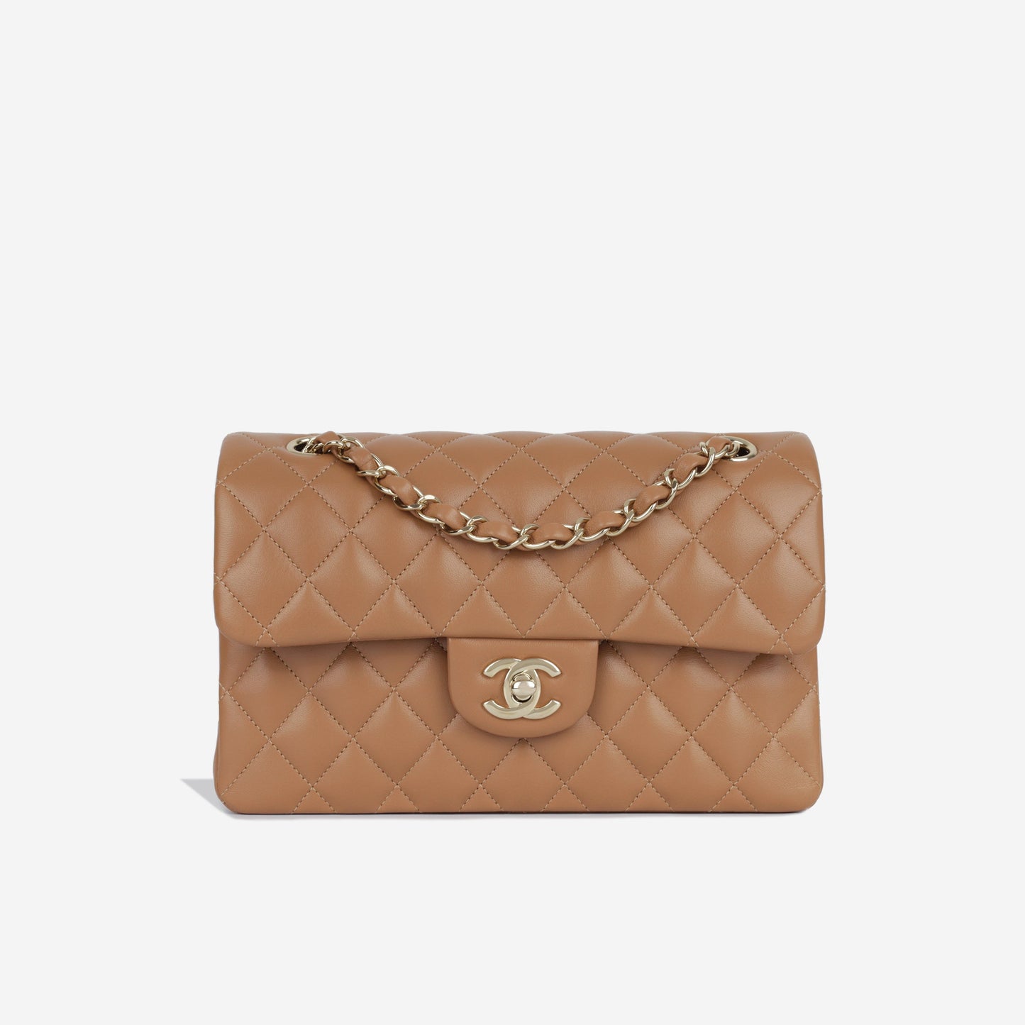 Chanel Classic Flap Lambskin Gold Shoulder Bag Style 140