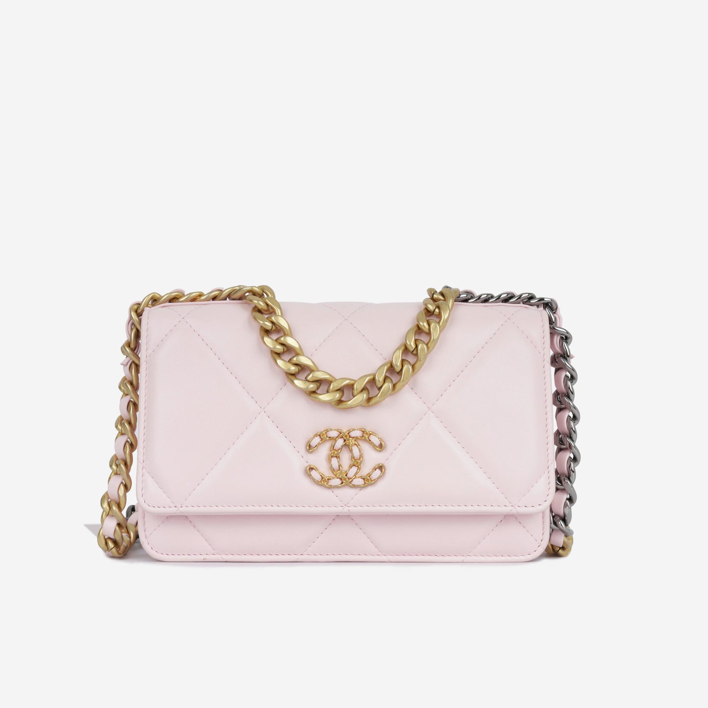 Chanel Wallet On Chain Lambskin Gold Crossbody