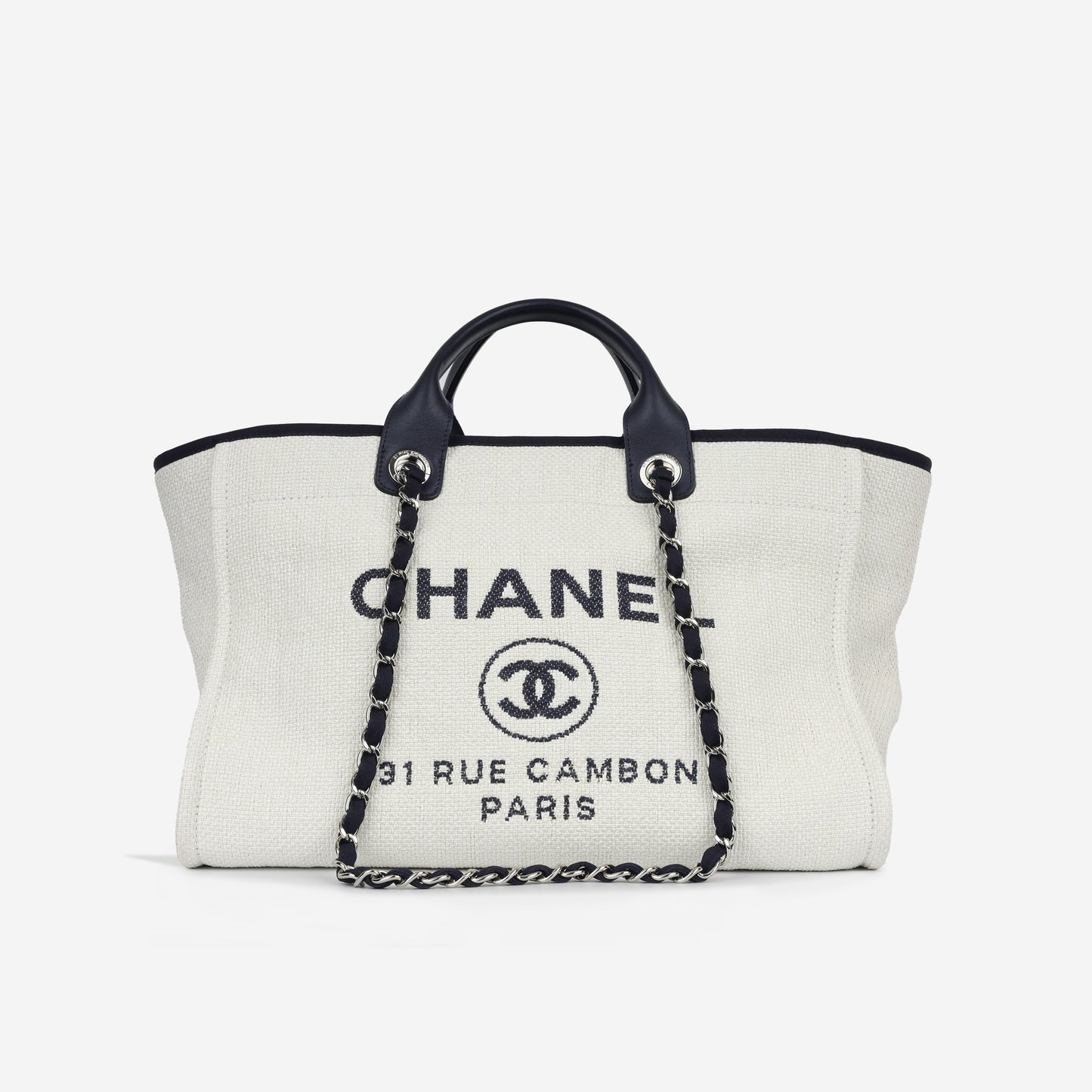 Chanel Cambon Calfskin Gold Tote Bag