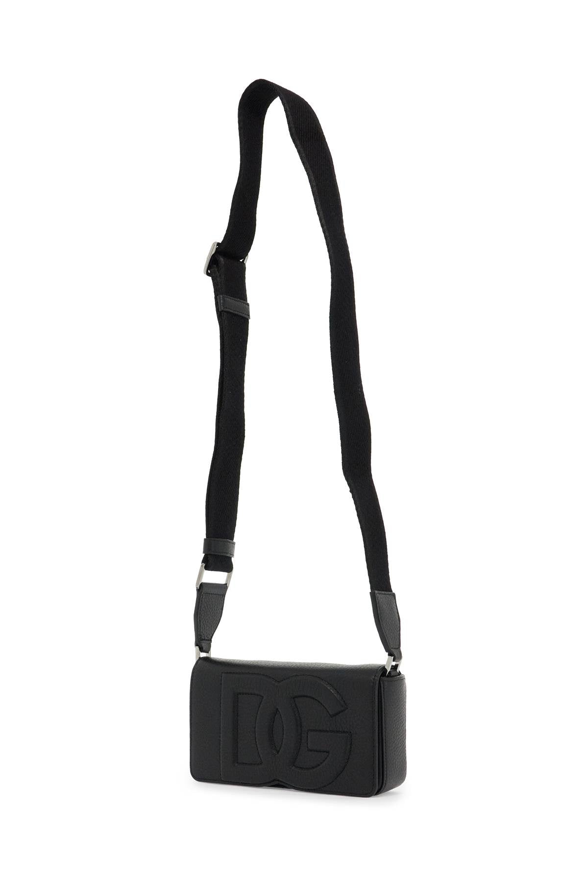 Dolce & Gabbana Mini Leather Crossbody Bag With Shoulder Strap. Men
