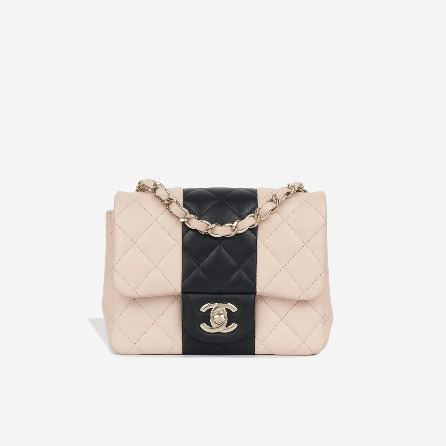 Chanel Classic Flap Lambskin Black Shoulder Bag Style 216