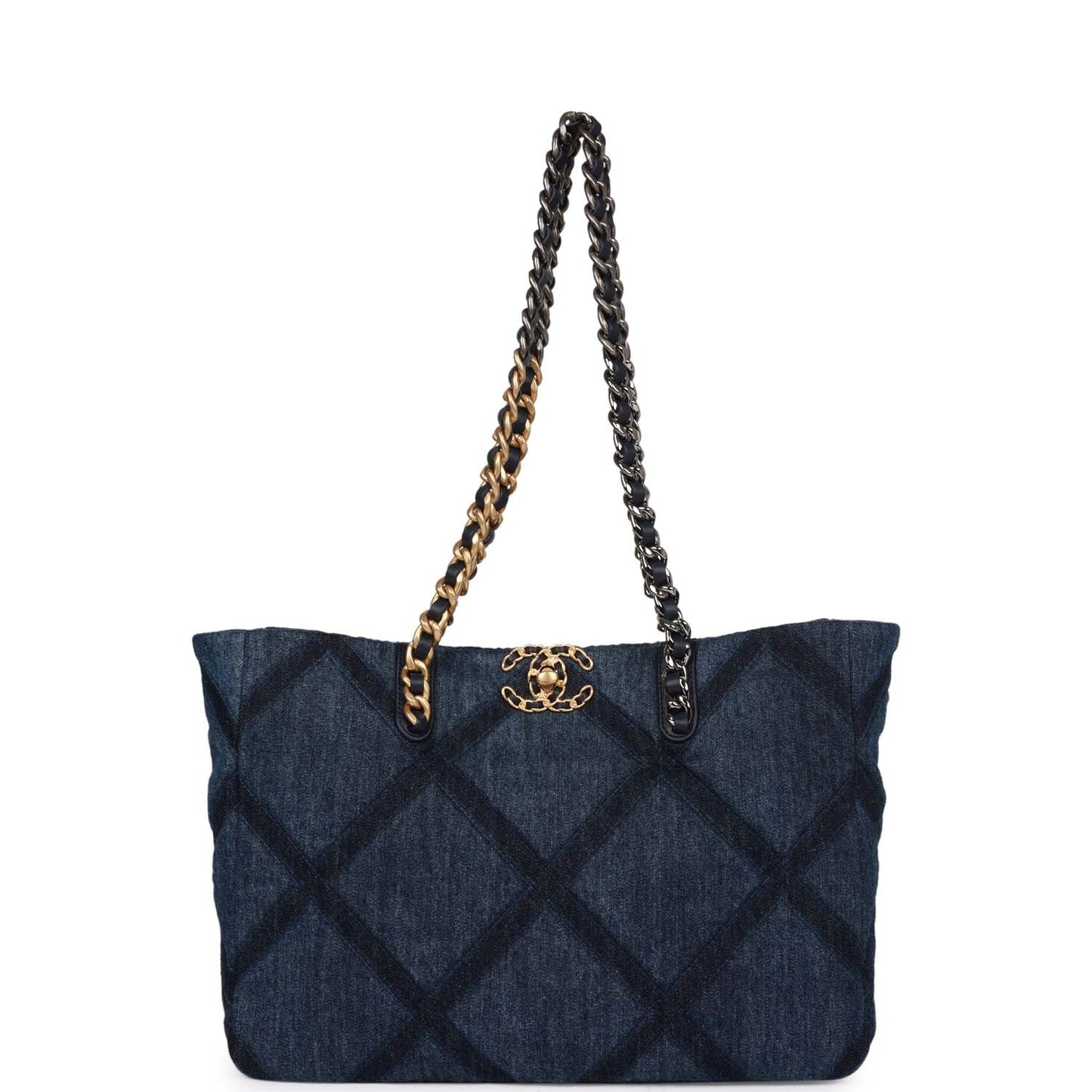 Chanel Leather Blue Shoulder Bag
