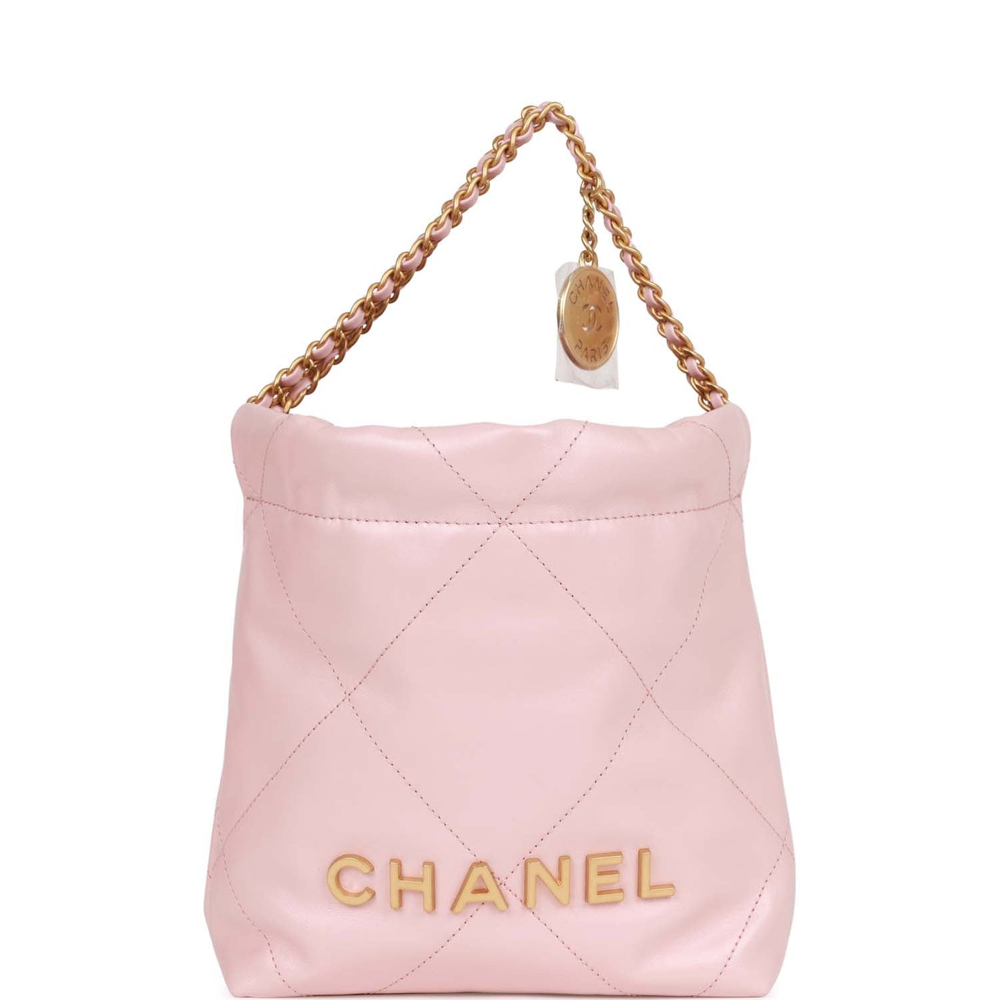 Chanel Calfskin Gold Shoulder Bag
