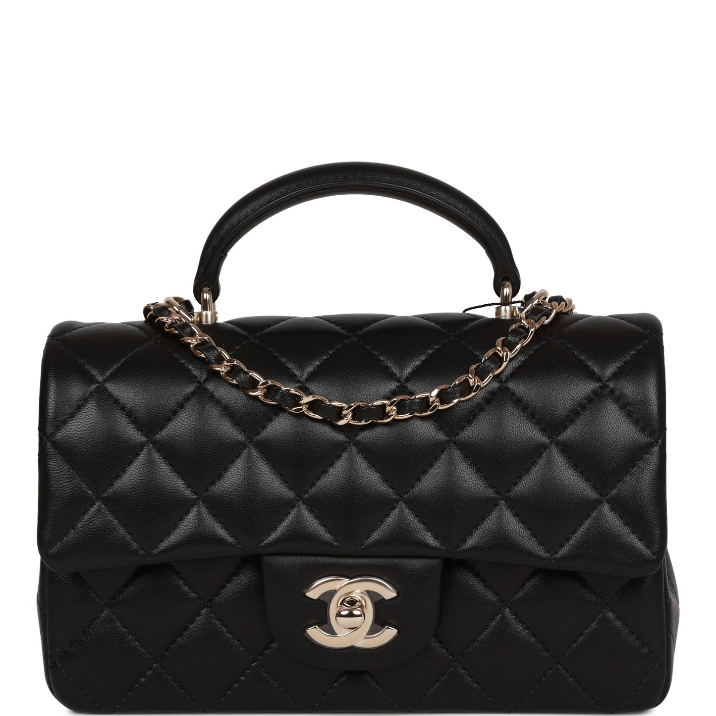 Chanel Mini Flap Lambskin Black Shoulder Bag Lambskin
