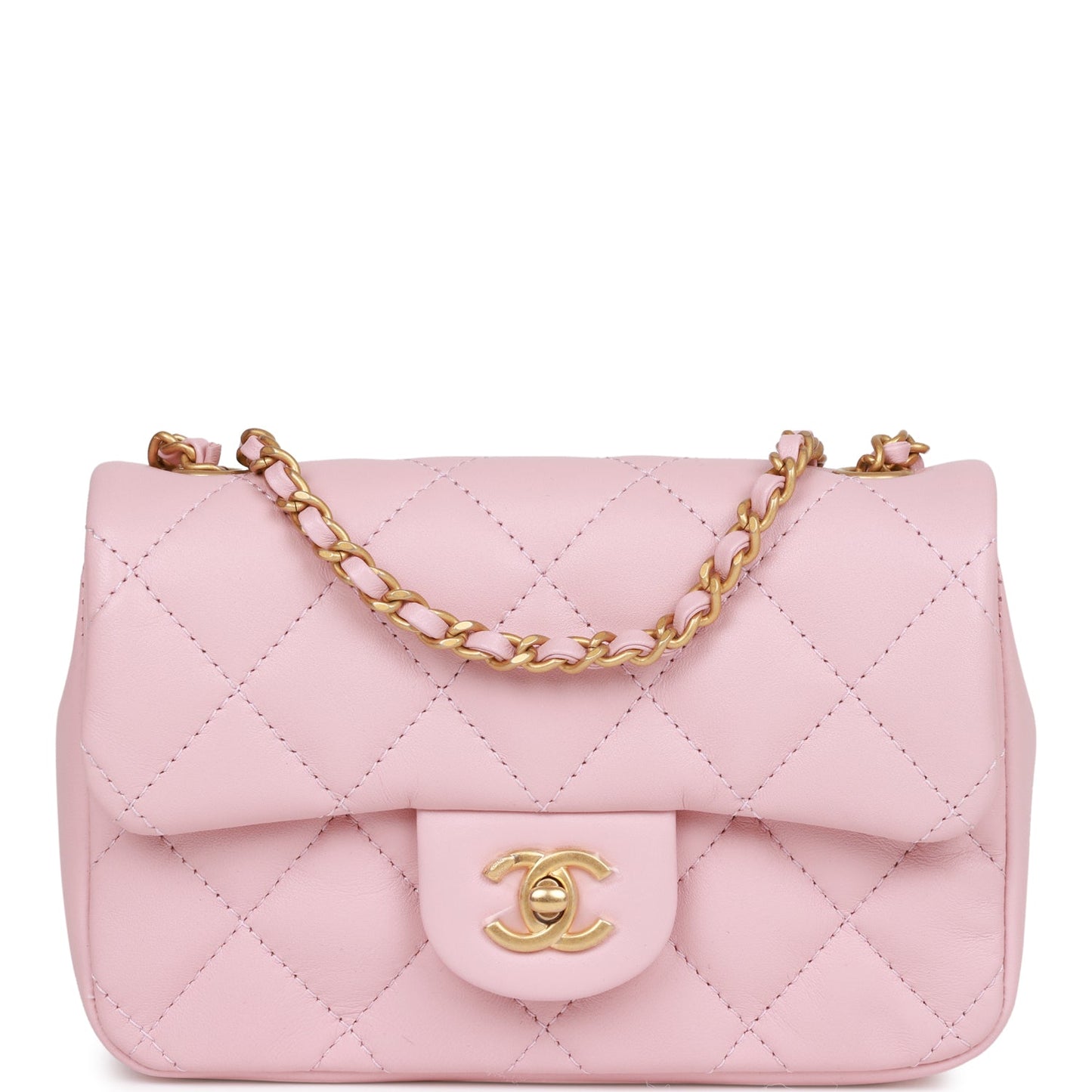 Chanel Lambskin Gold Shoulder Bag
