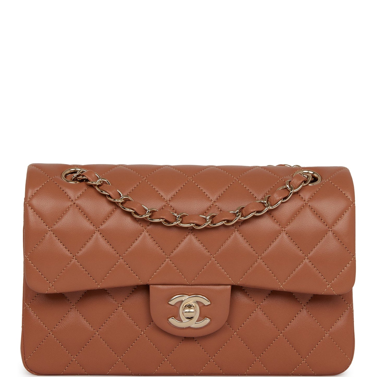 Chanel Pst Lambskin Brown Tote Bag