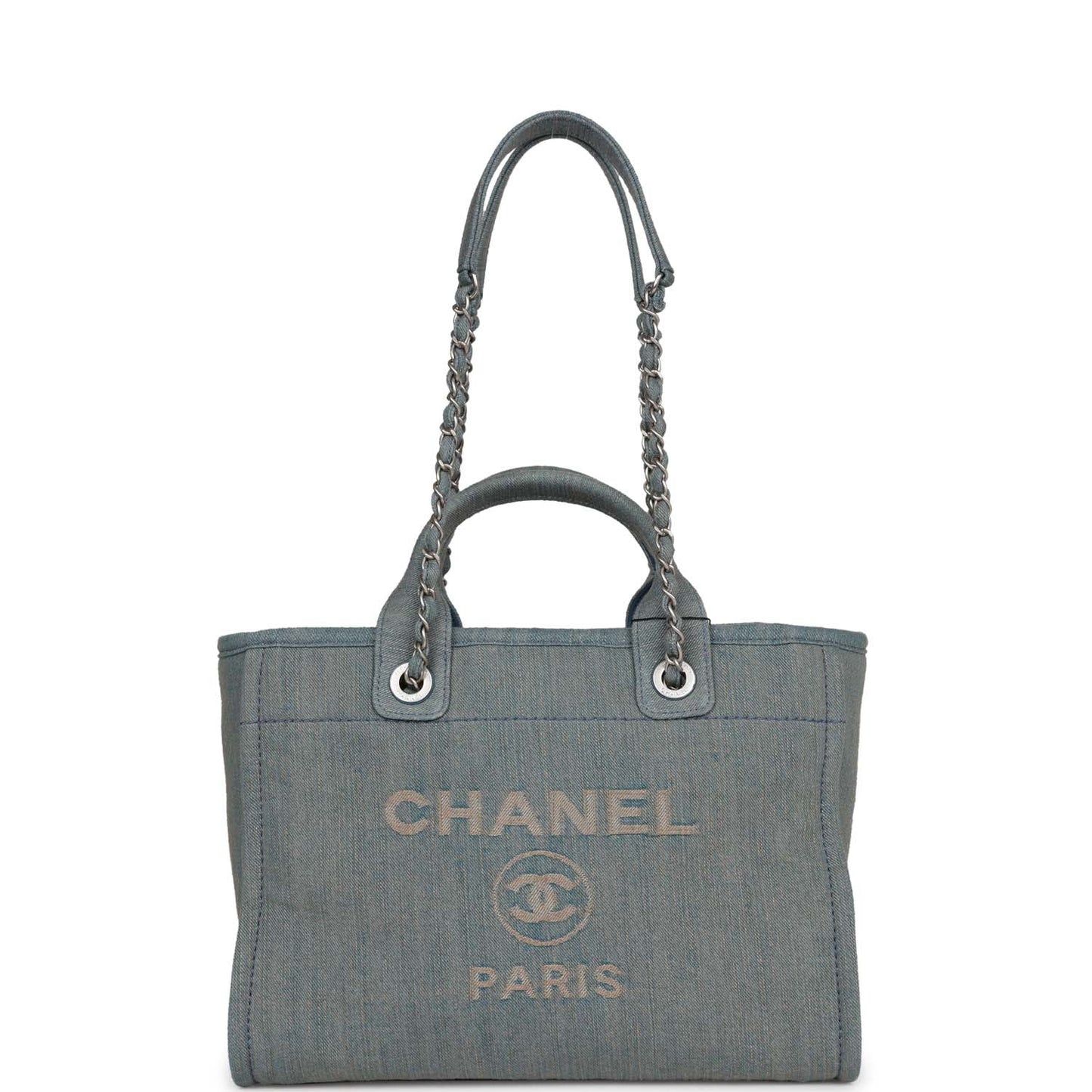 Chanel Deauville Leather Gold Tote Bag