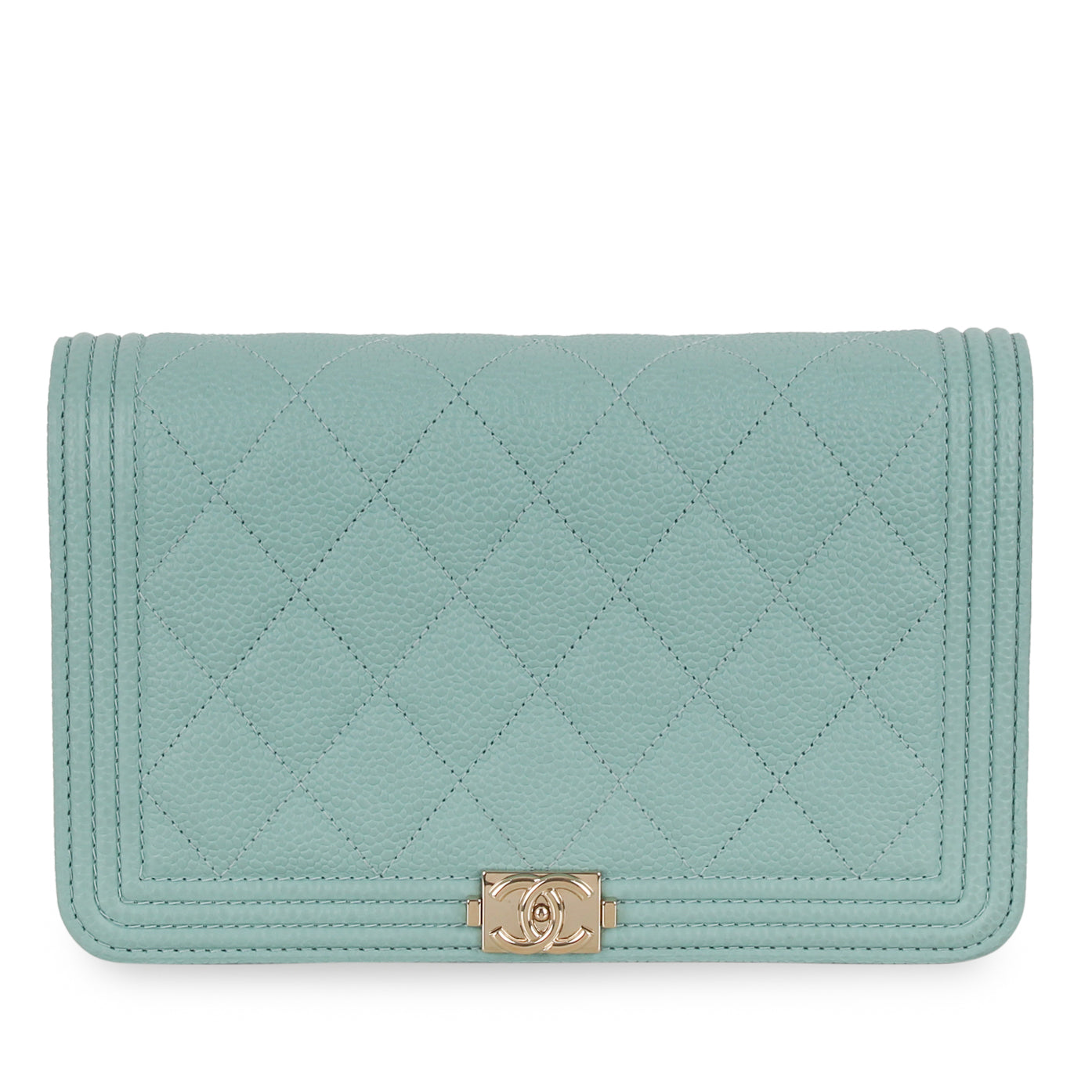 Chanel Boy WOC - Tiffany Blue Caviar