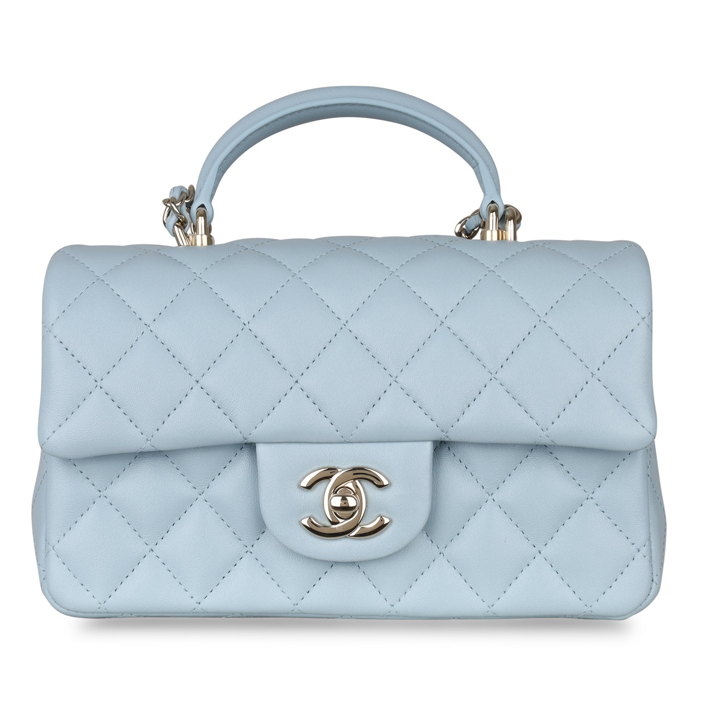 Chanel Classic Flap Lambskin Gold Shoulder Bag Style 79