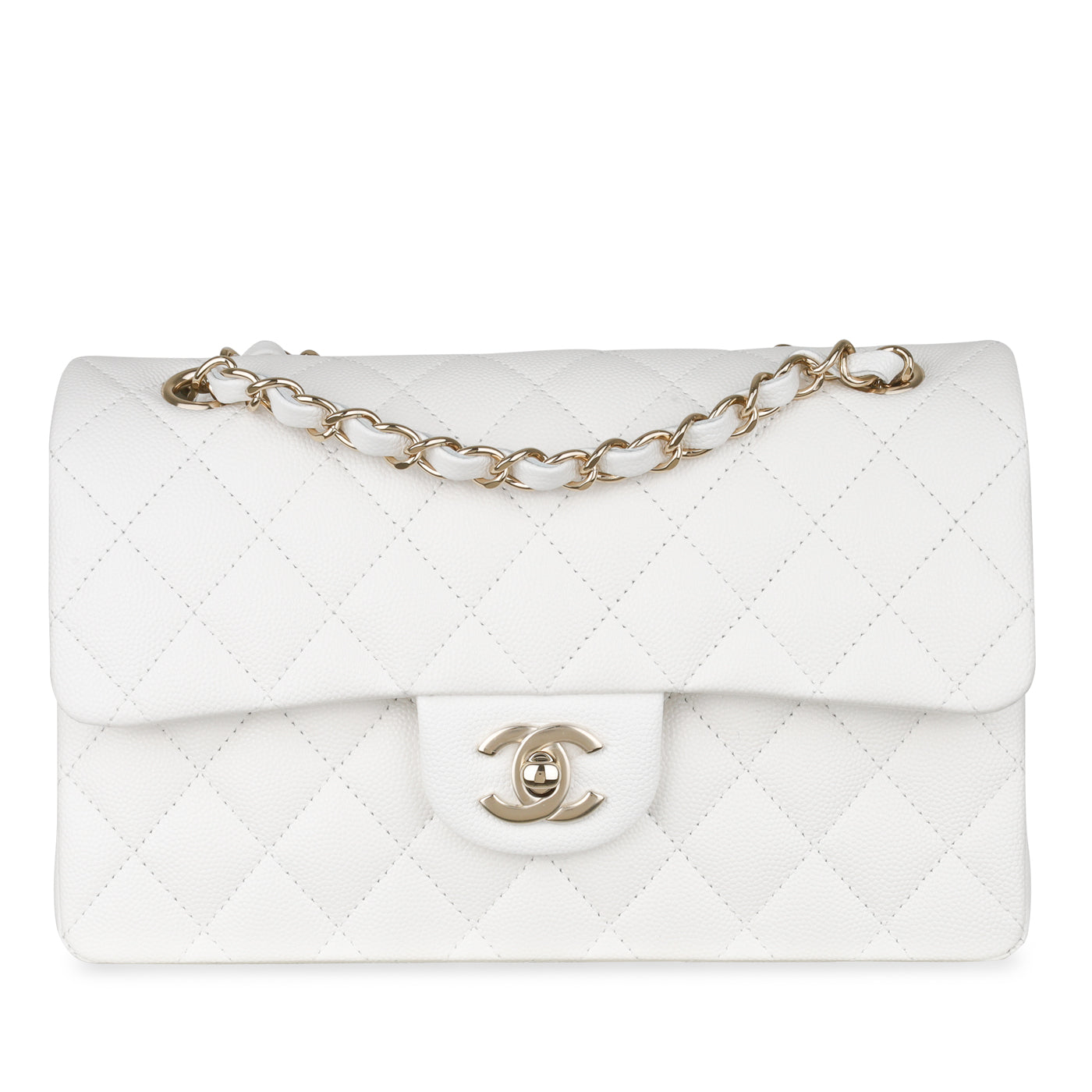 Chanel Classic Flap Caviar Gold Shoulder Bag Style 45
