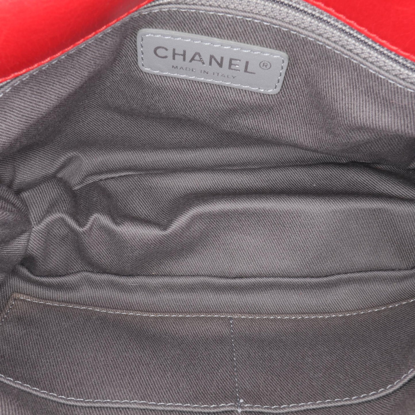 Chanel Aged Calfskin Cc Chain Frame Flap