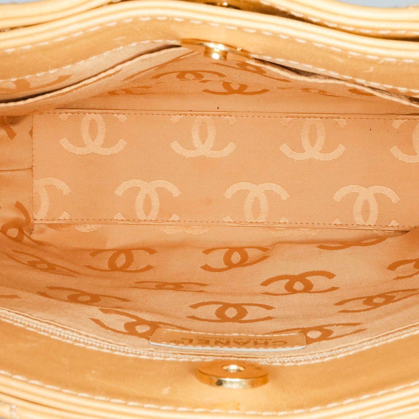 Chanel Cc Wild Stitch Calfskin Handbag