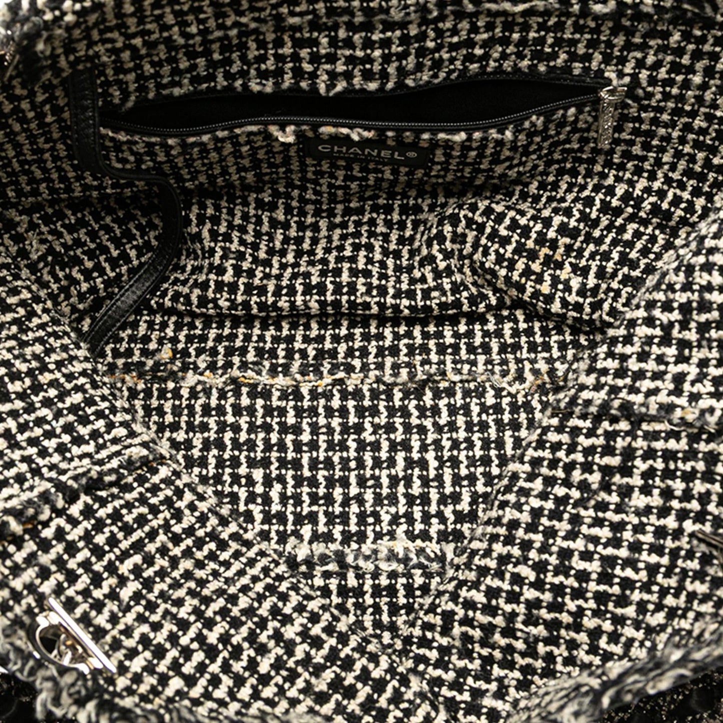 Chanel Glazed Calfskin Tweed Tweedy Shopping Tote