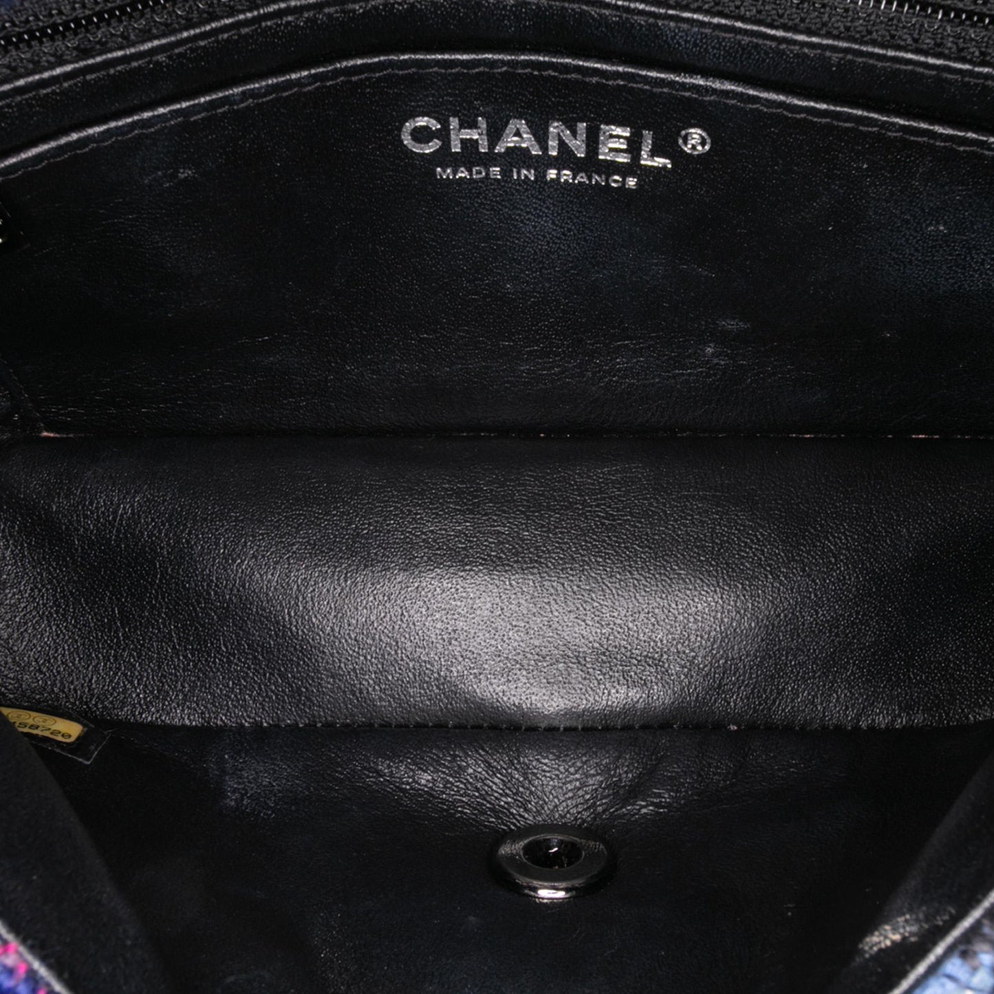 Chanel Gabrielle Tweed Blue Shoulder Bag