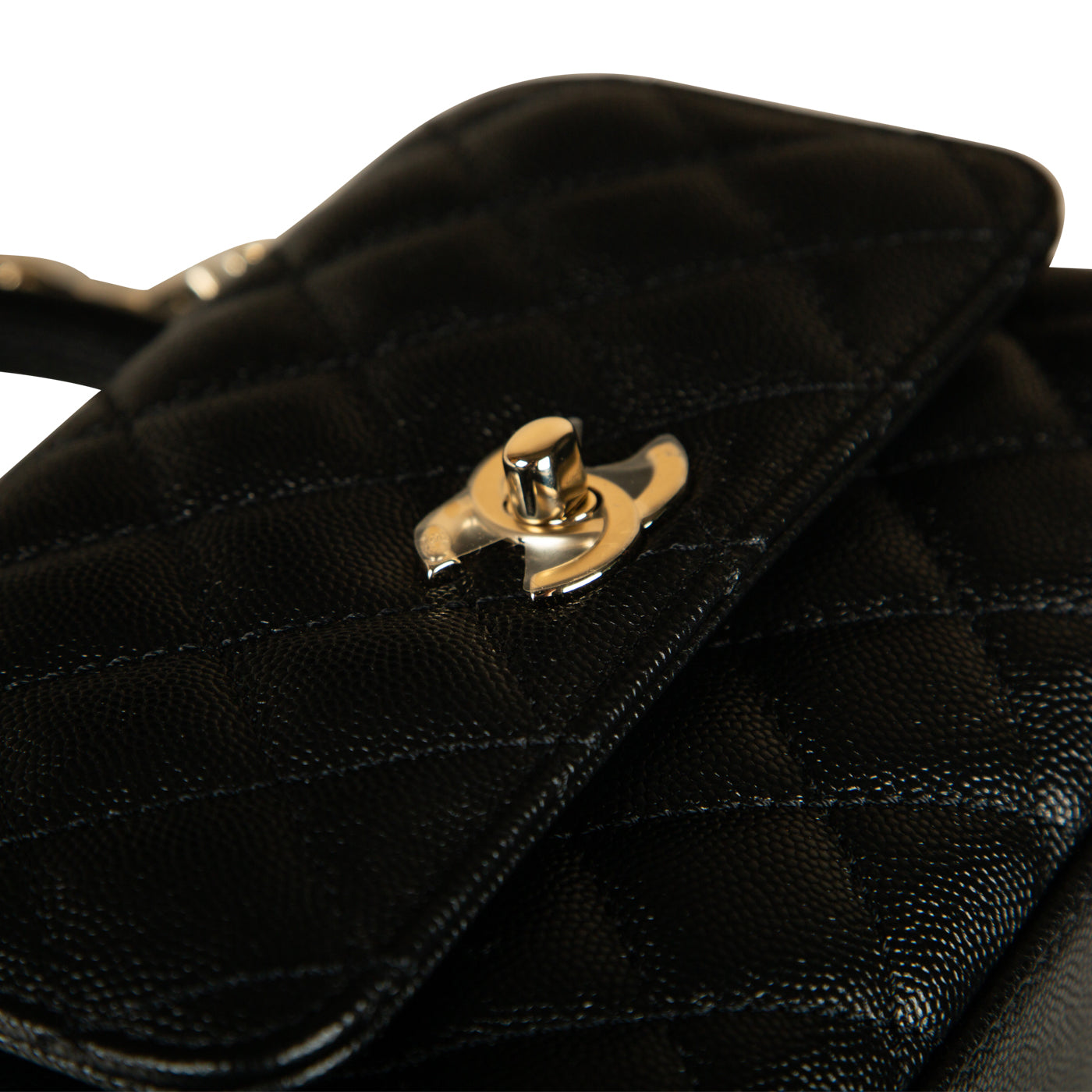 Chanel Coco Handle Caviar Black Shoulder Bag Style 5